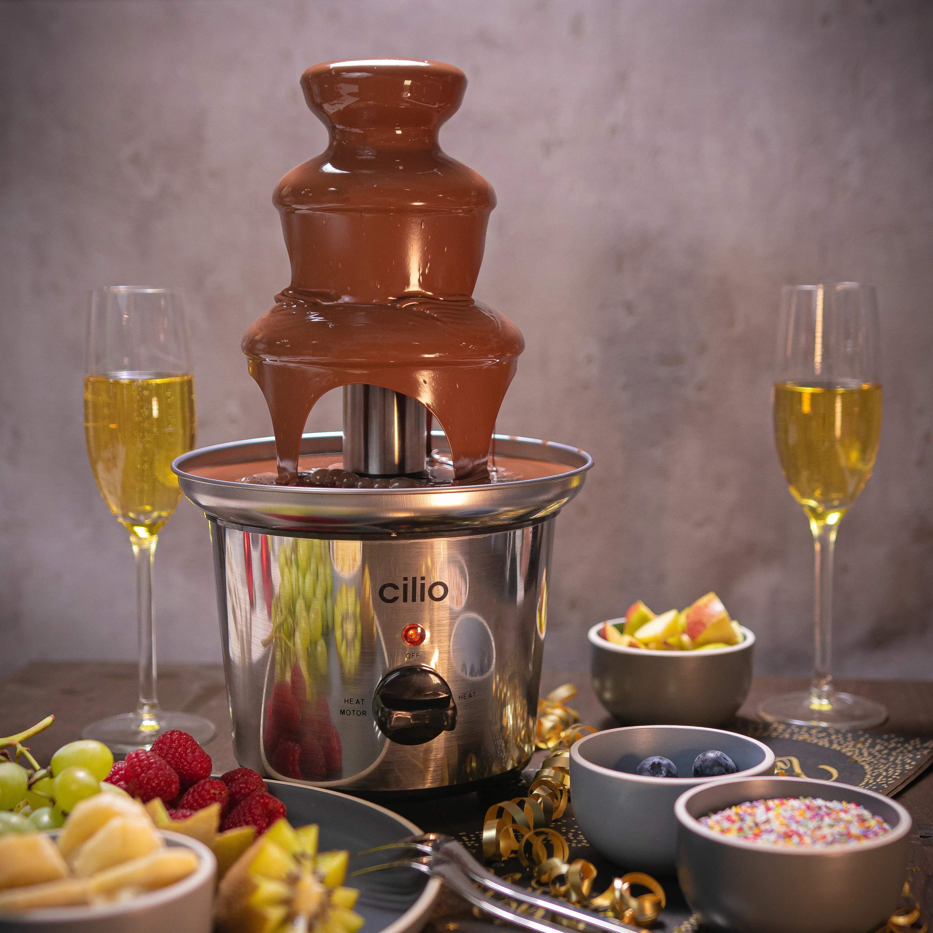 Cilio Øvrigt køkkengrej Peru Chokoladefontæne i Sølvfarvet, 3