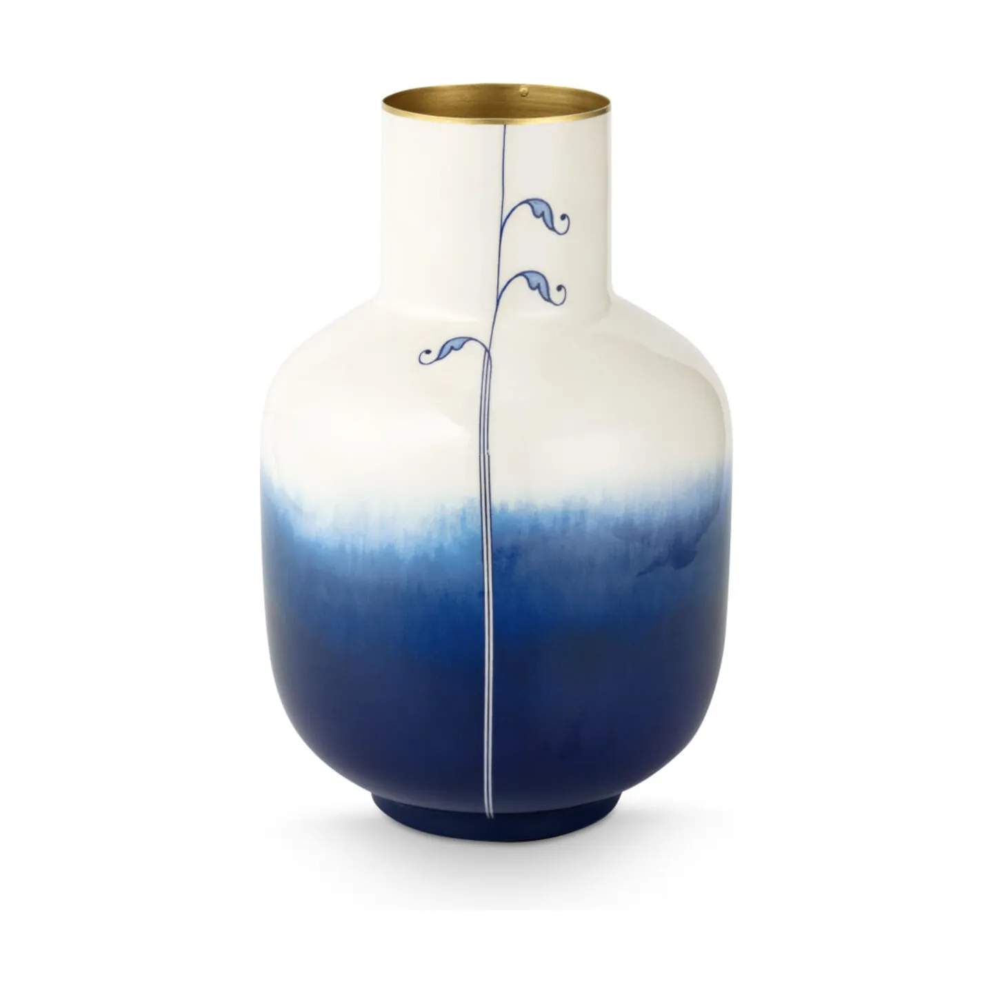 Blue Bird Vase, blå, large
