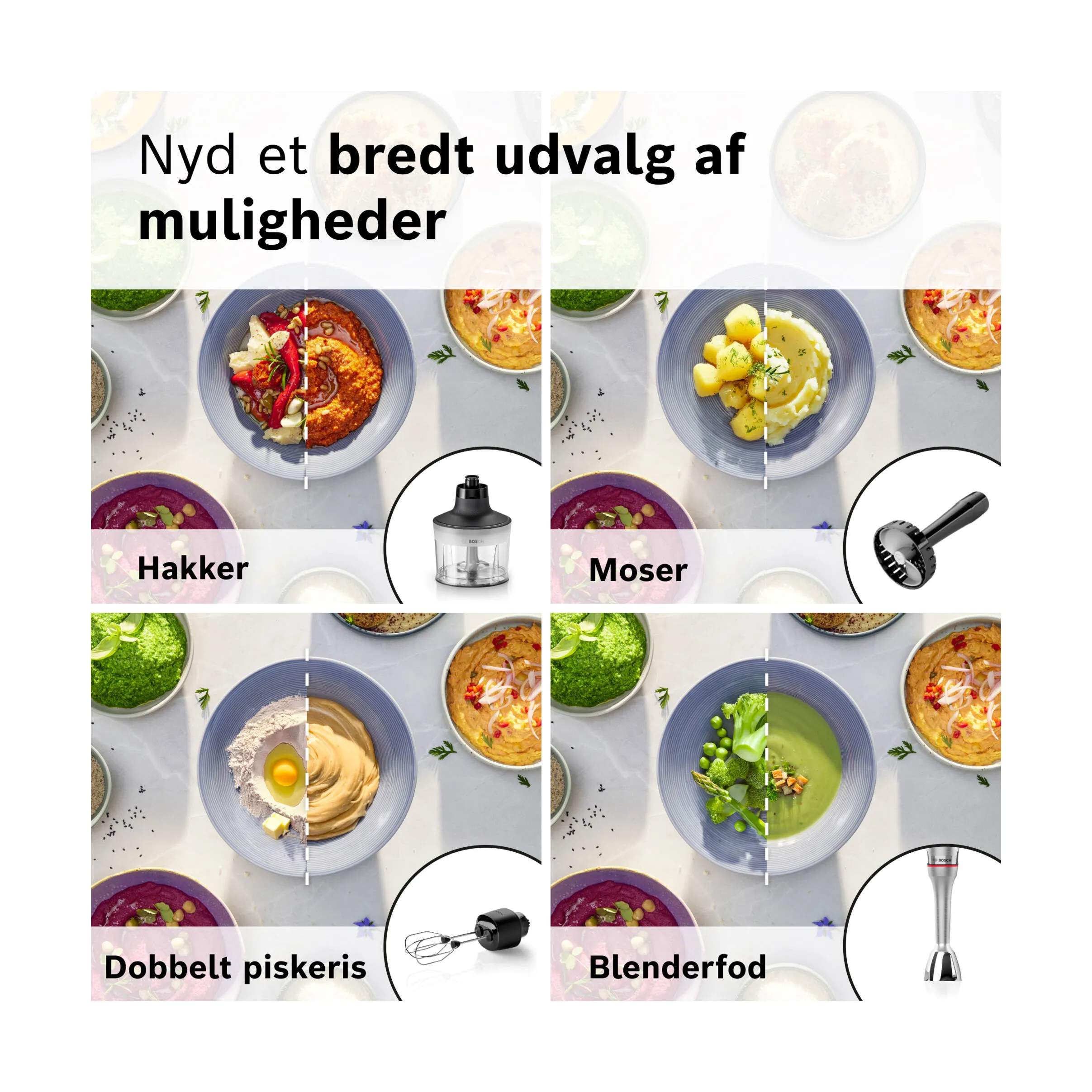Bosch Stavblendere ErgoMaster MSM8M936 Stavblender i staal, 4