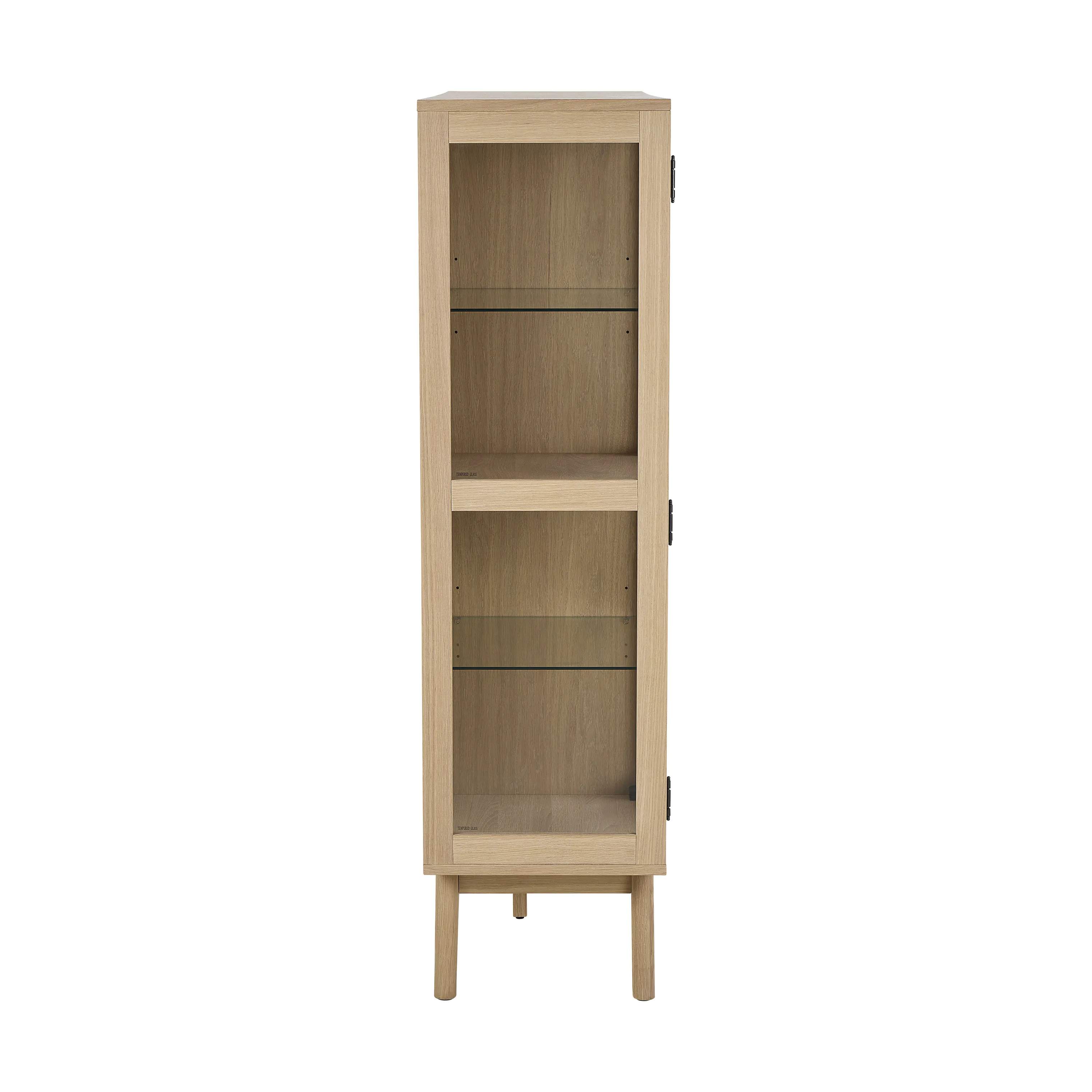 CASA Living Skabe Marte Vitrineskab i H148 x B140 cm, 7