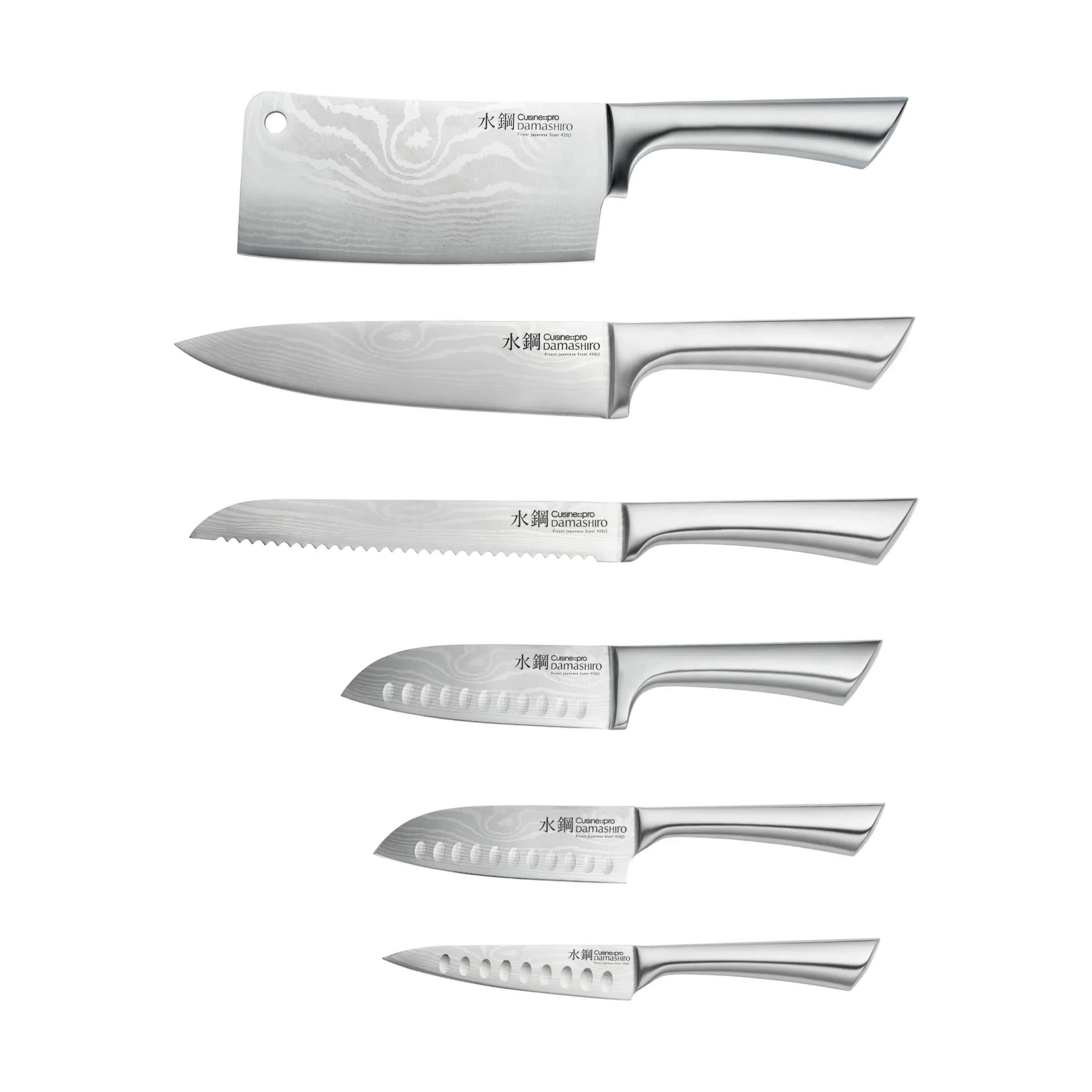 THE CUSTOM CHEF™ Knivblokke Cuisine::pro®
Damashiro® Cuisine::pro Damashiro® Meiyo Knivblok i sølvfarvet/træ, 4