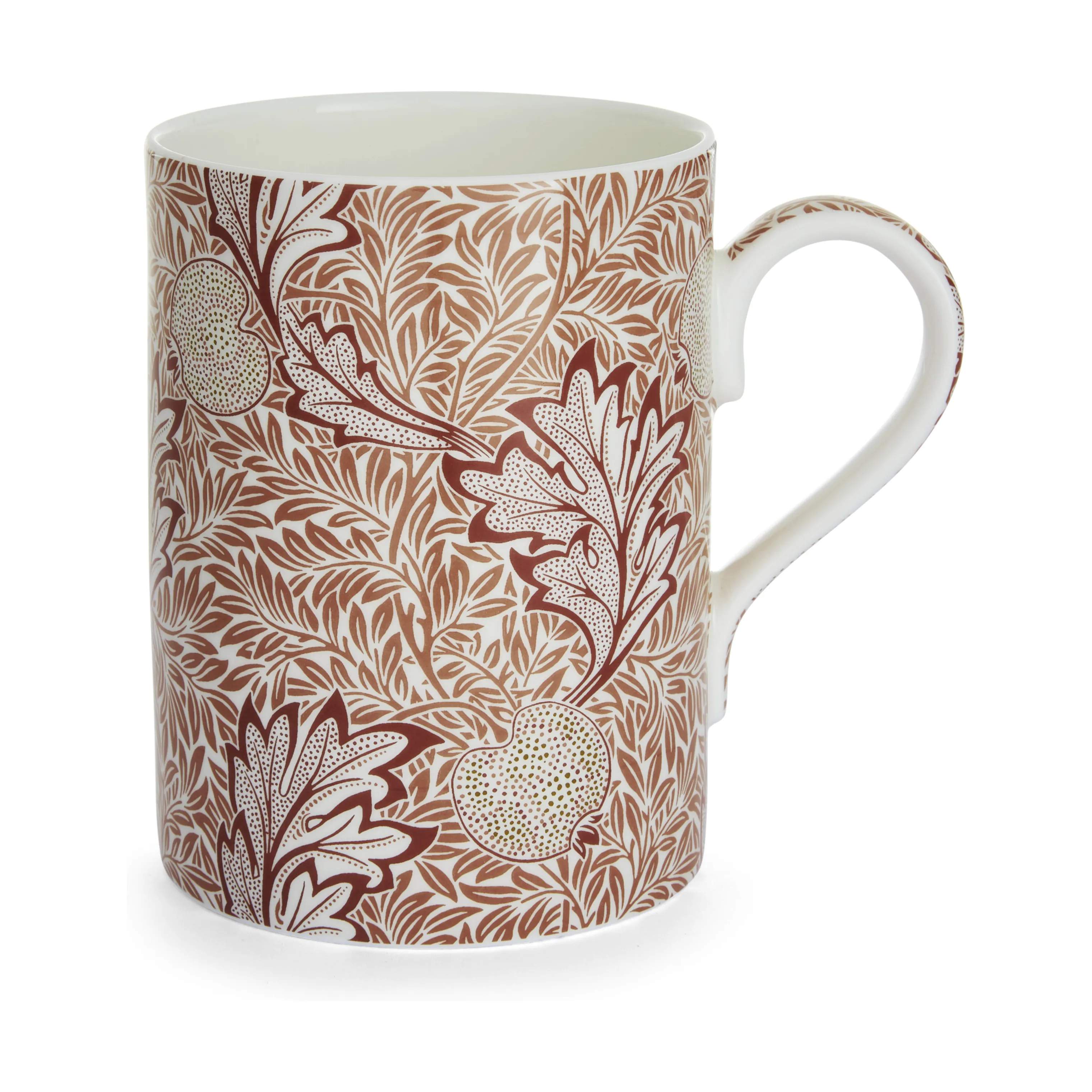 Spode Krus og kopper med hank Morris & Co Krus i Rød/gul/orange, 1