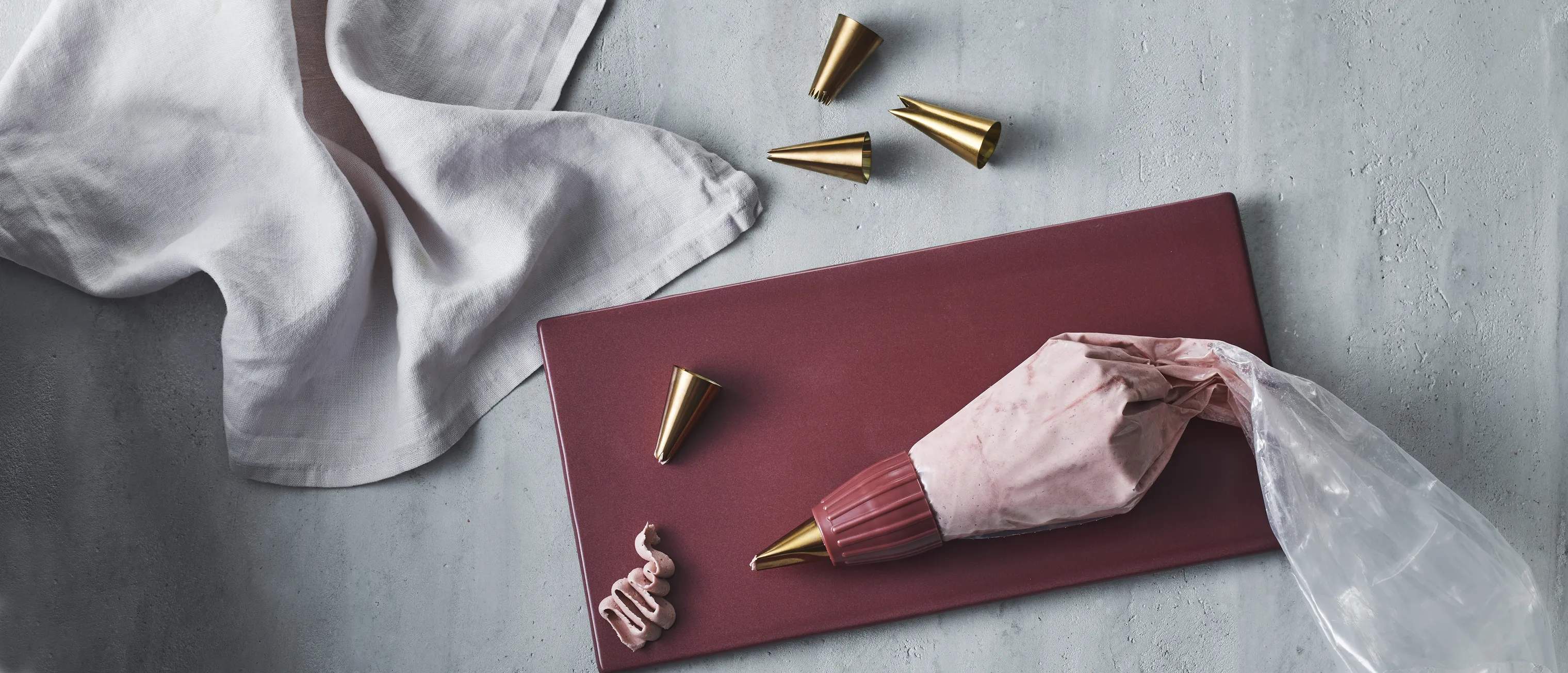 by Ditte Julie Sprøjteposer og tyller Adapter til tyllesæt i Mørk rosa, 3
