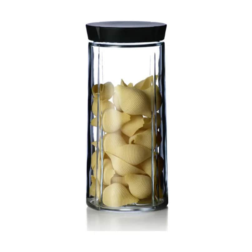 Rosendahl Opbevaringsglas Grand Cru Opbevaringsglas i Klar/sort, 1.5 L, 3