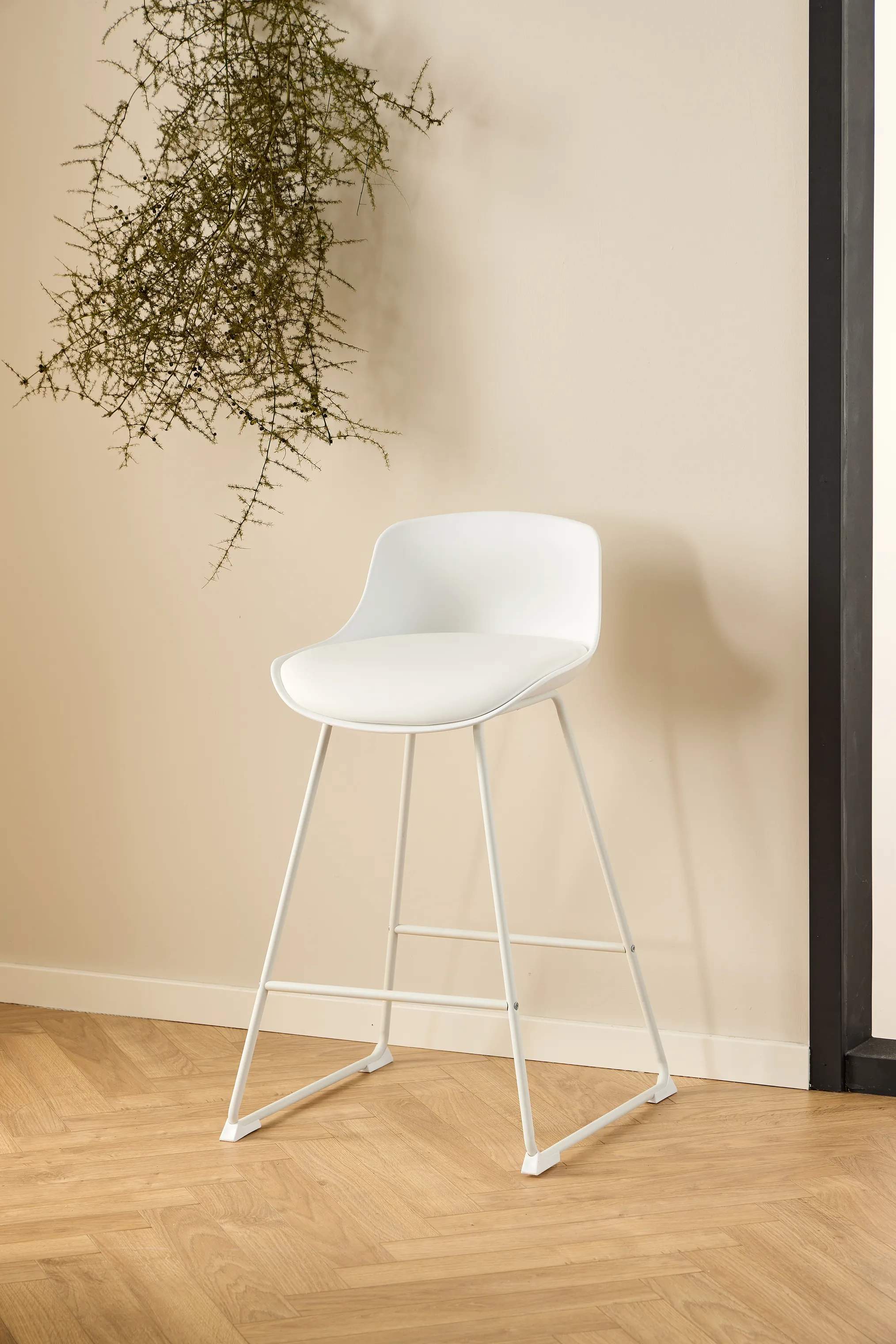 CASA Living Barstole Tina Barstol - 2 stk i Hvid, H84 x B50 cm, 8