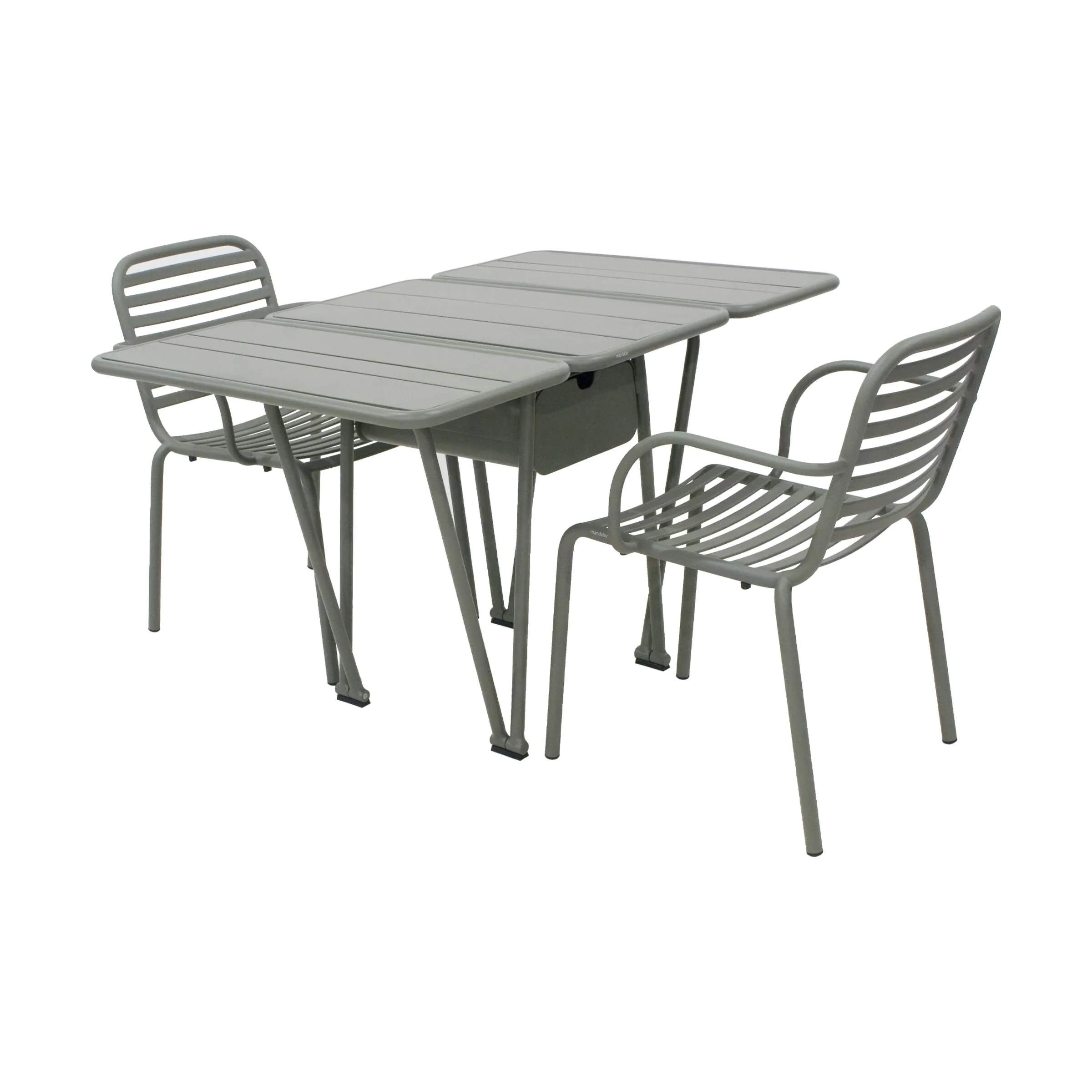 Mandalay Havemøbelsæt Ivy Havesæt - 3 dele i olivengrøn, 1