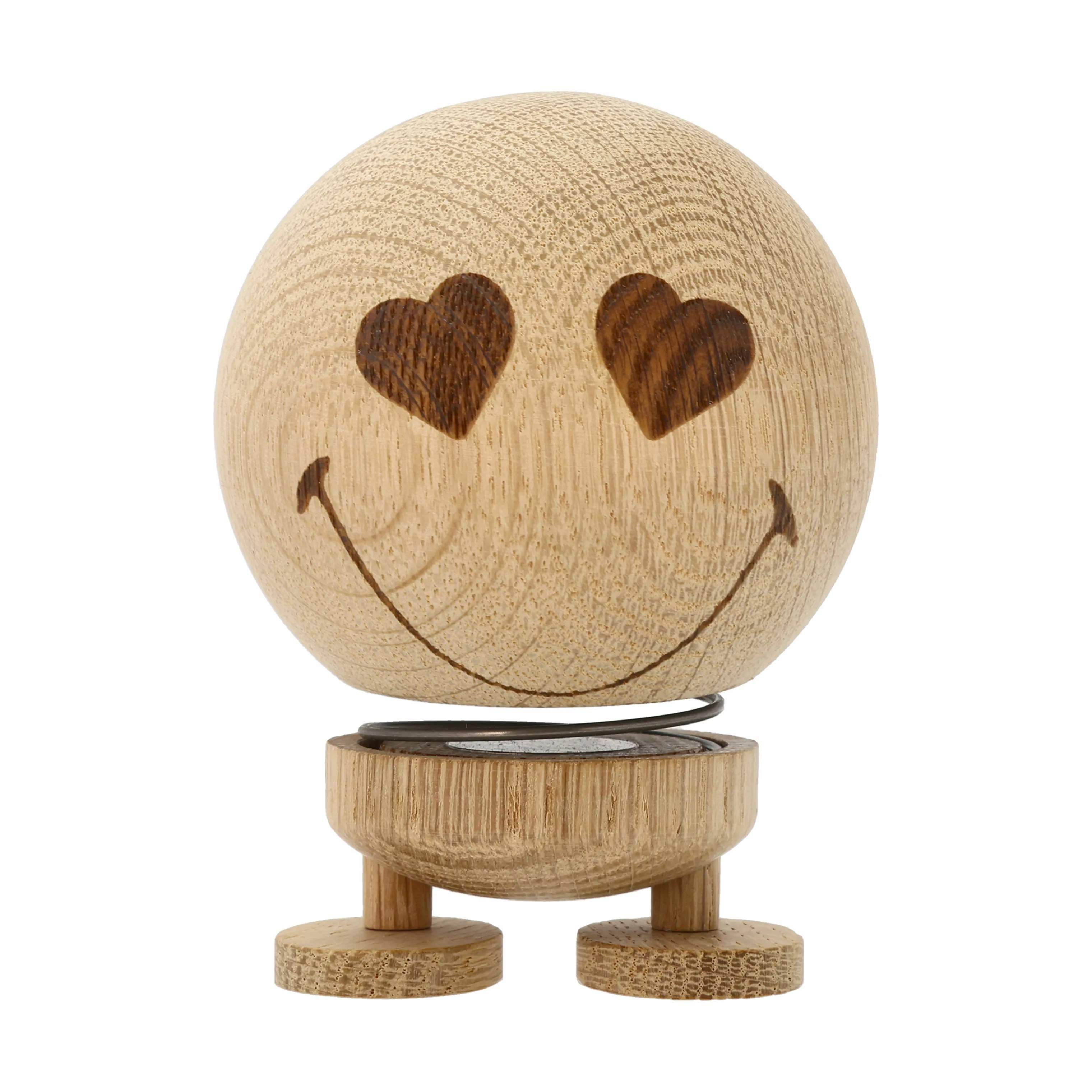 Smiley Love - M, raw oak, large