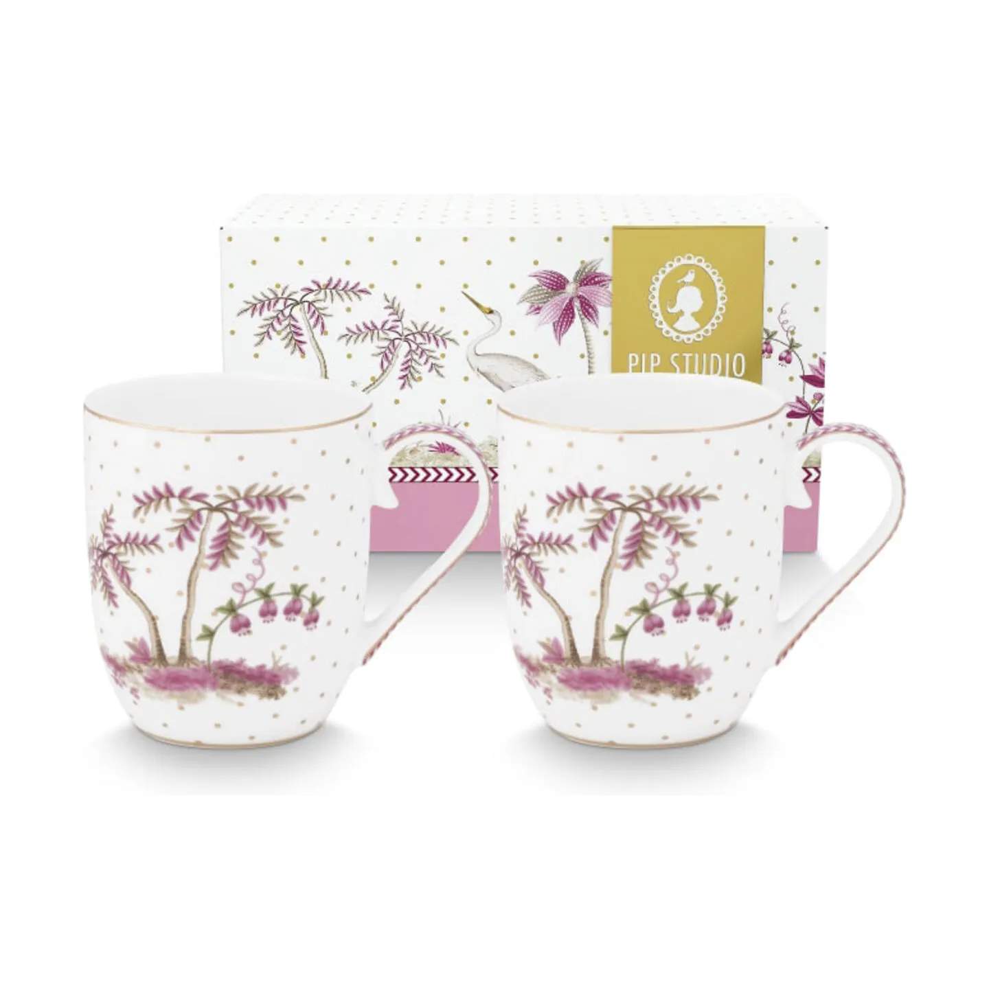 PIP Studio Krus og kopper med hank Jolie Dots Krus - 2 stk. i 14.5 cl, 1