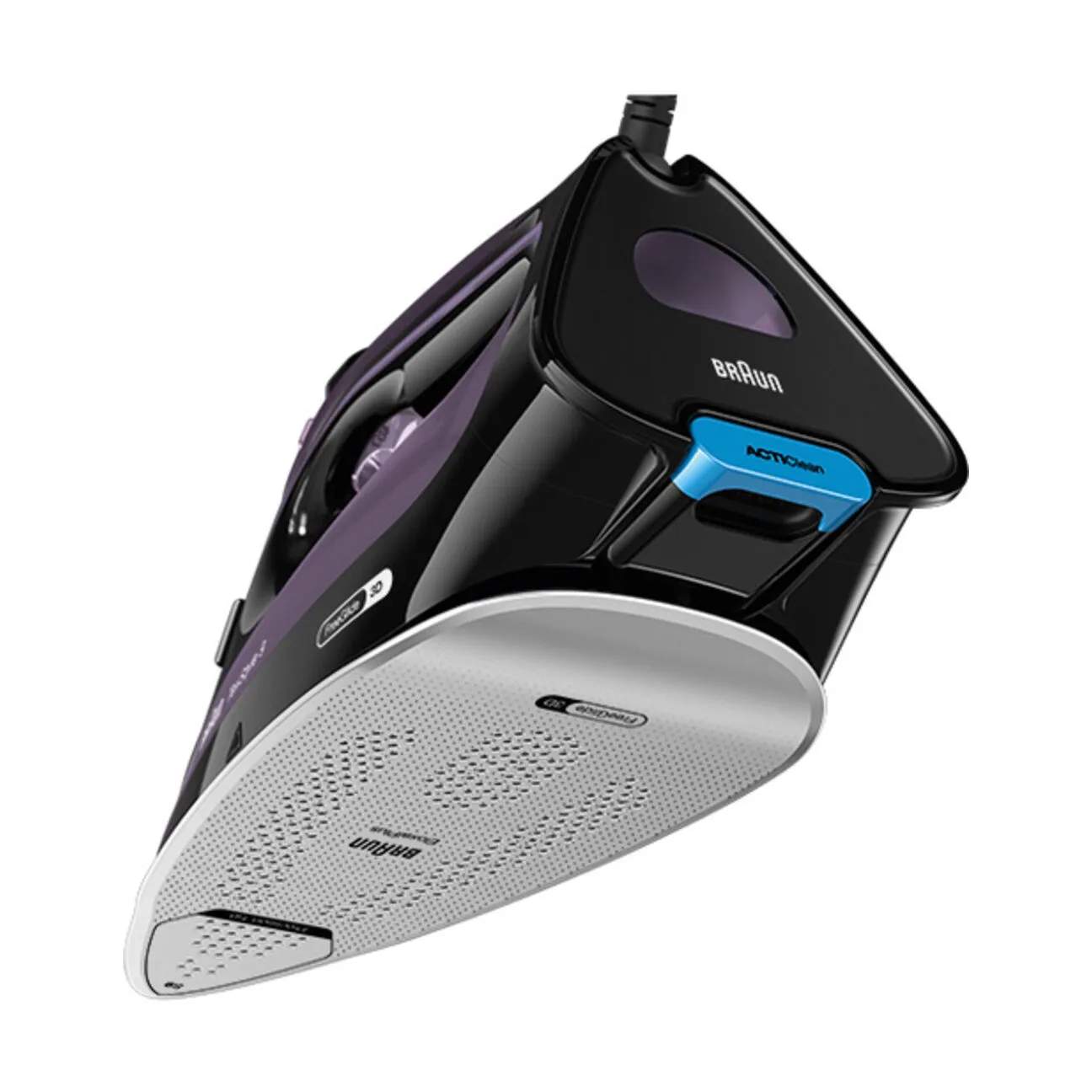 Braun Strygejern TextStyle 9 Dampstrygejern SI9661VI i Lilla/Sort, 3