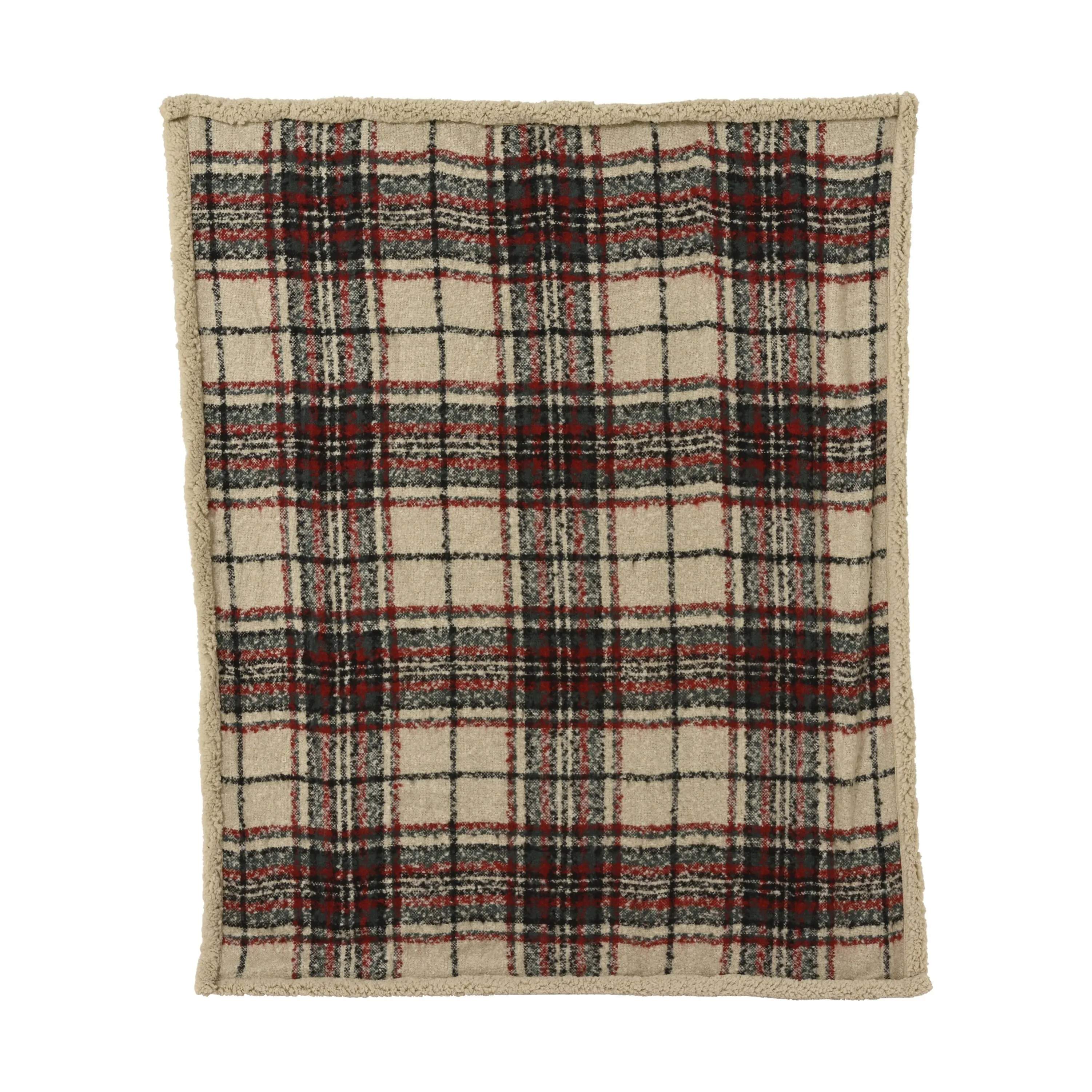 Casa Christmas Plaider Plaid i Beige, 1