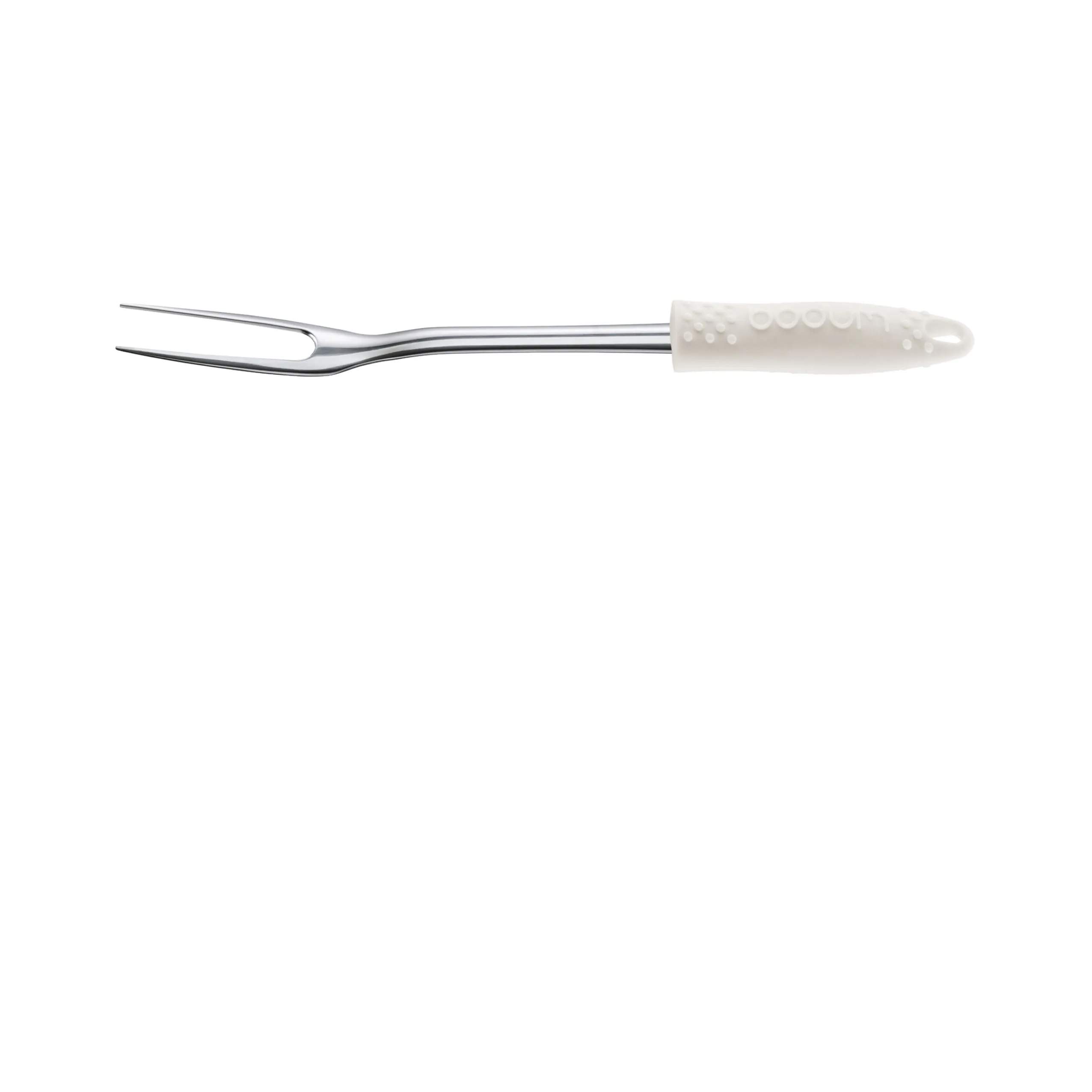 Fyrkat Grillgaffel, hvid, large