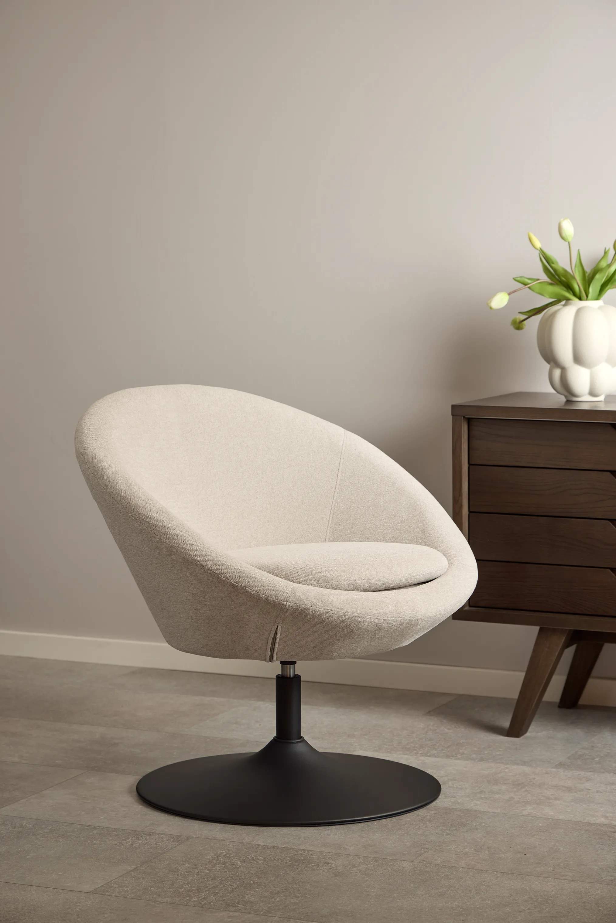 CASA Living Lænestole Center Loungestol i beige, 2