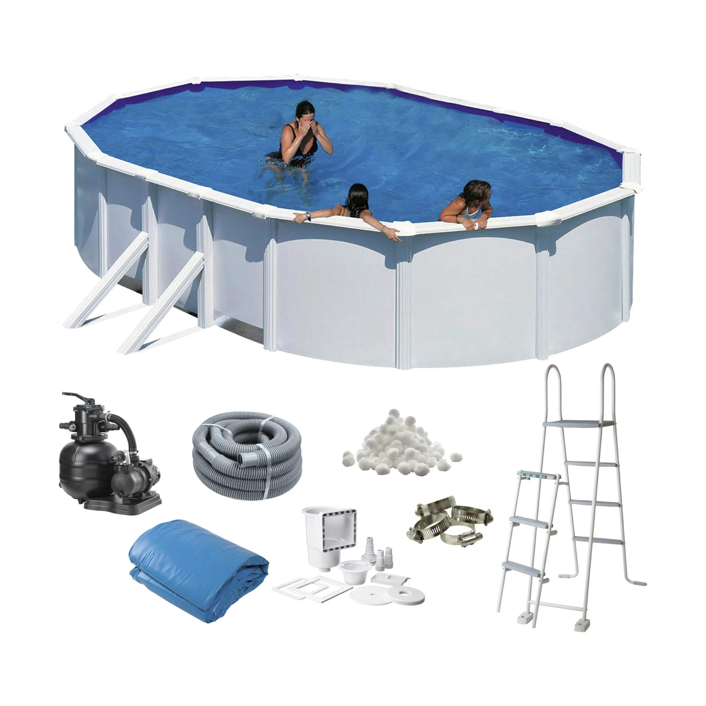 Swim & Fun pools Basic Poolpakke - 8 dele