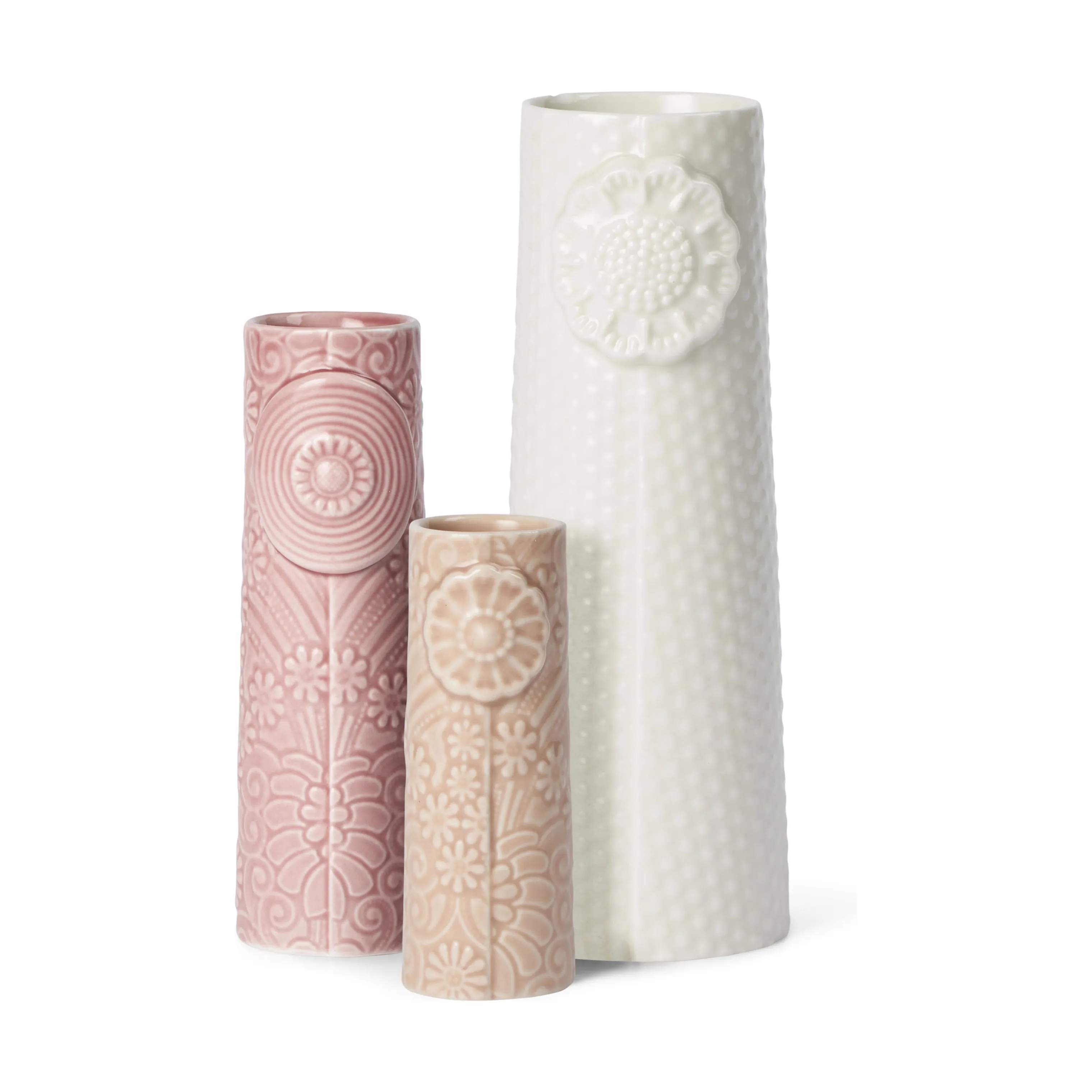 Dottir Vaser Pipanella Vase - 3 stk. i Blush/Rose/White, 1