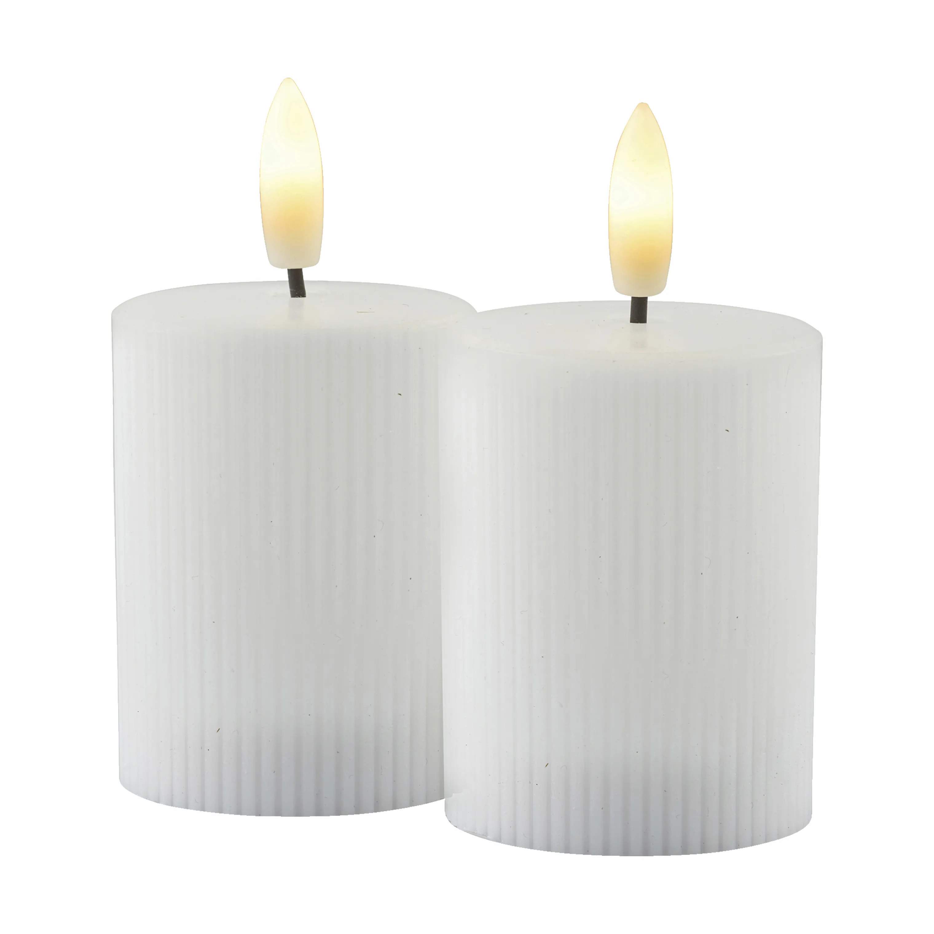 Sirius LED-lys Smilla Genopladelig Mini LED Bloklys - 2 stk. i Hvid, 1