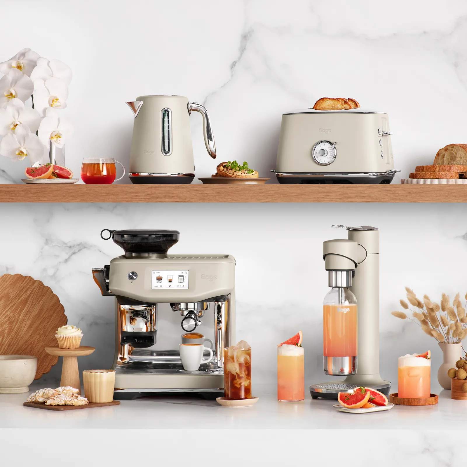 Sage Brødristere Luxe Toaster i Almond Nougat, 2