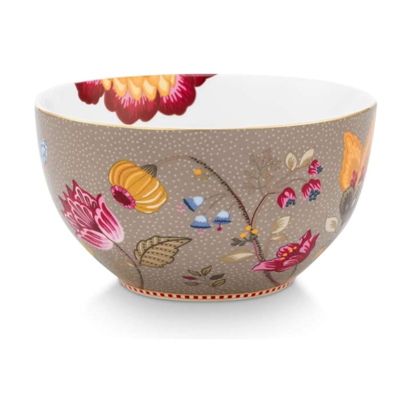 PIP Studio Serveringsskåle Blooming Tales Skål i Khaki, 15 cm, 1