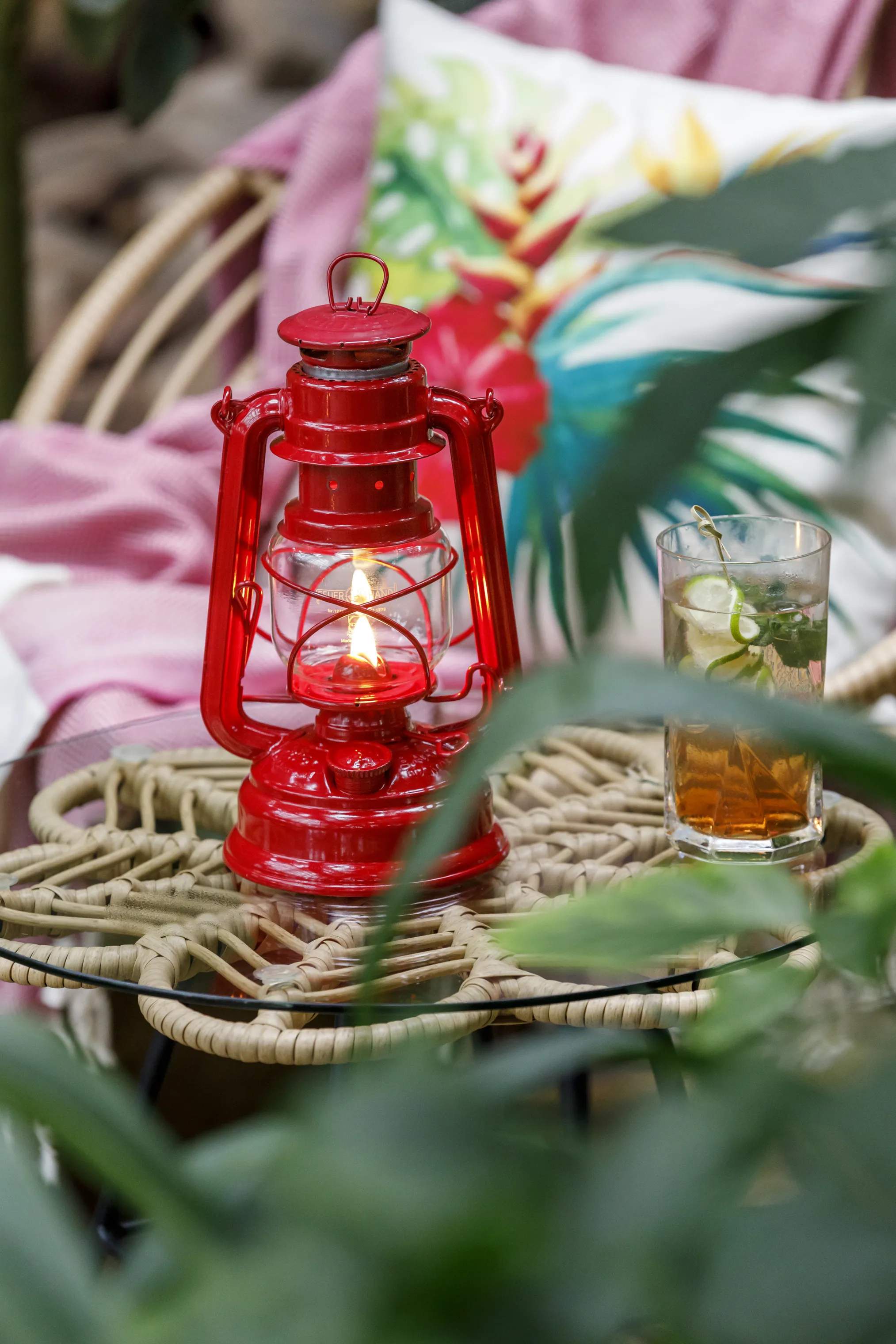 Feuerhand Lanterner Olie Lanterne i Ruby red, 5