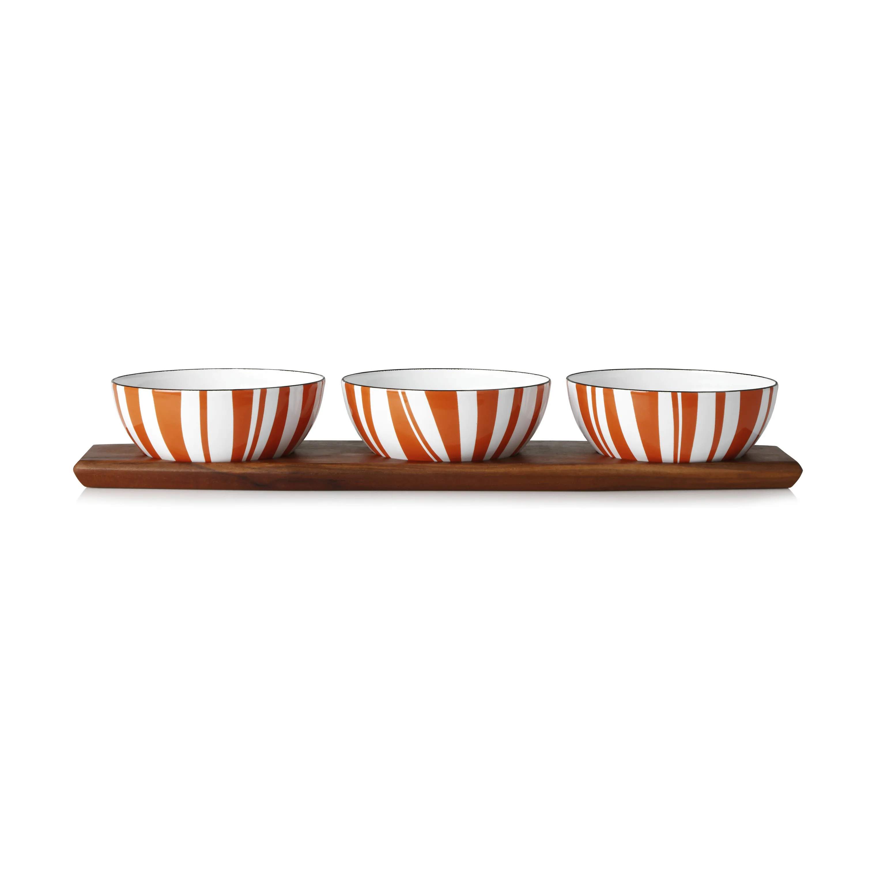 Stripes Snacksæt, orange, large