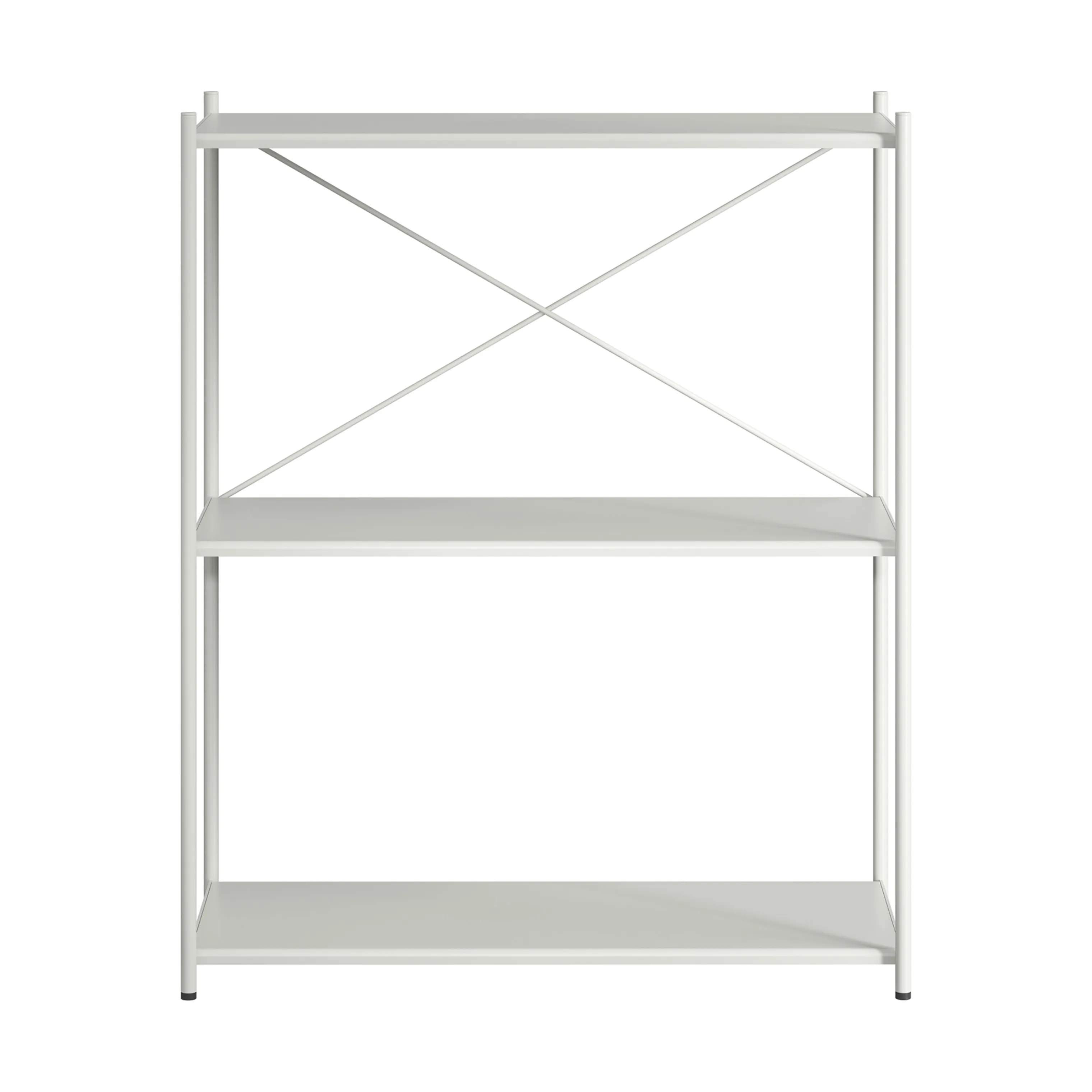 Novoform Reoler og tilbehør Arturo 3-Etagers reol i Light Grey, 91 cm, 1