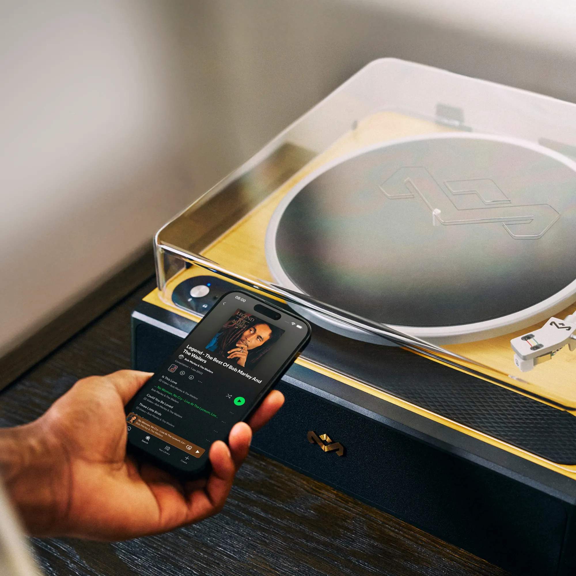 Marley Højtalere Soul Rebel Pladespiller i Signature Black, 3