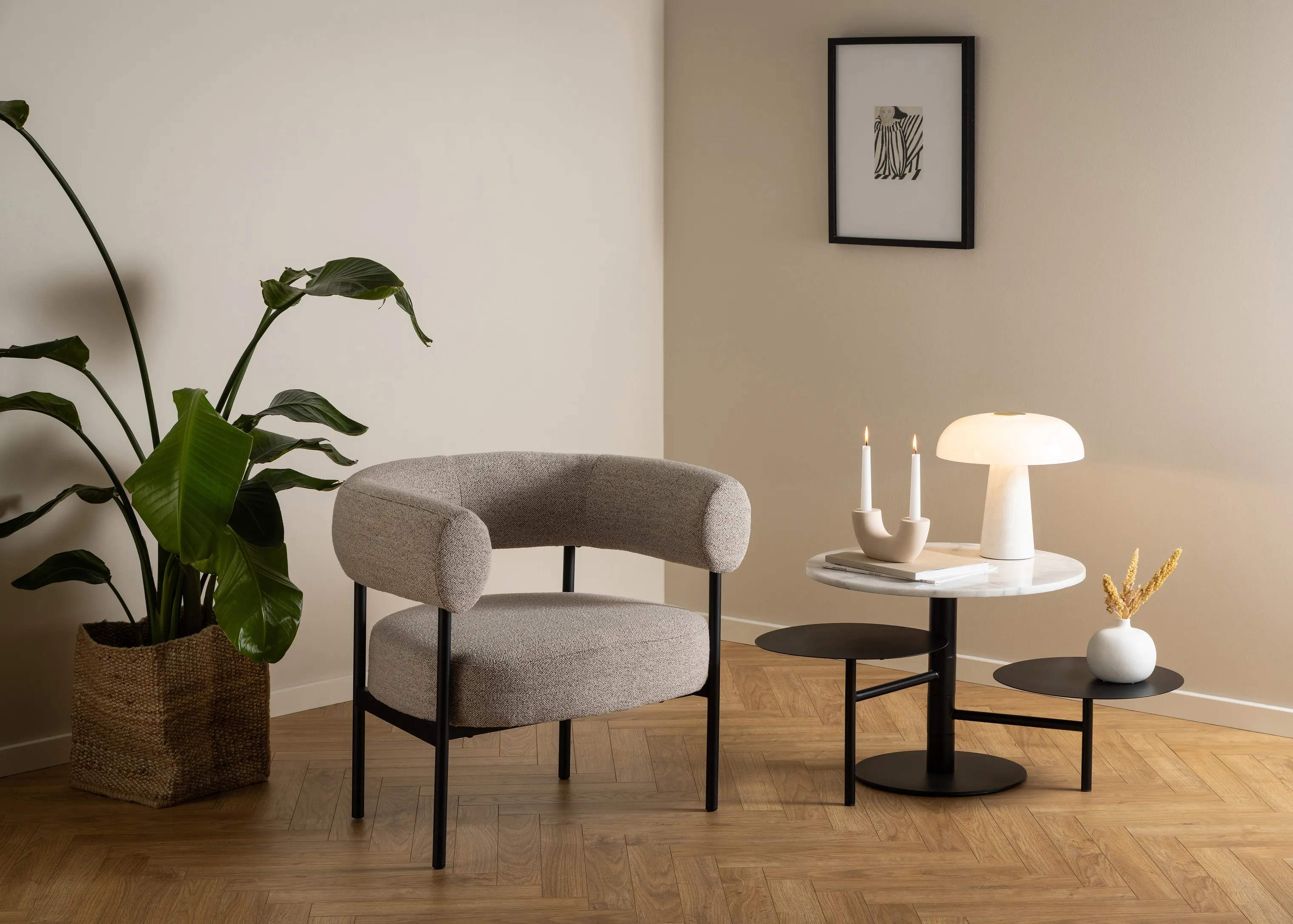 CASA Living Sofaborde Lahti Sofabord i Hvid Guangxi marmor, 3