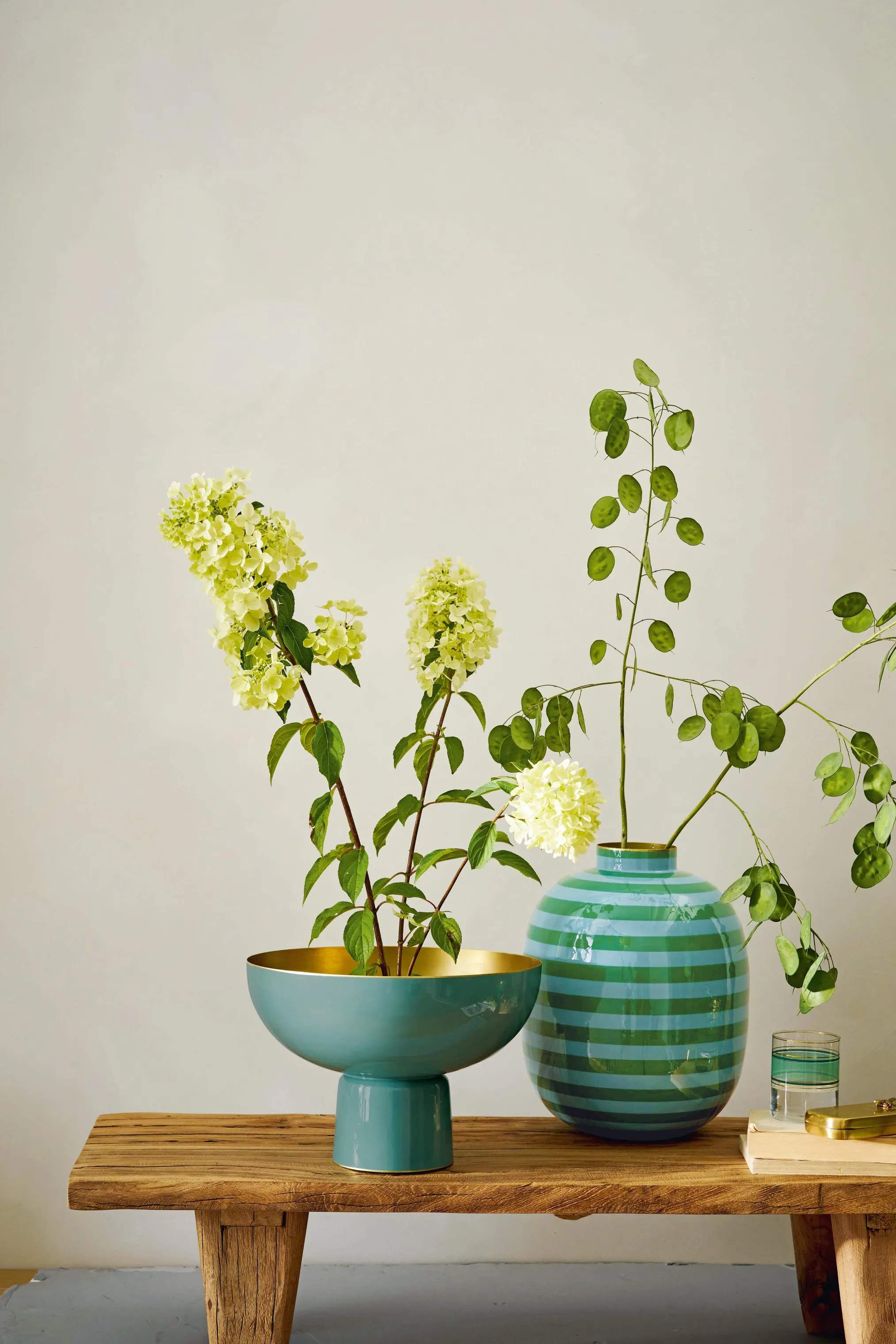 PIP Studio Serveringsskåle Home Decor Lily & Lotus Skål på fod i Green/blue, 2