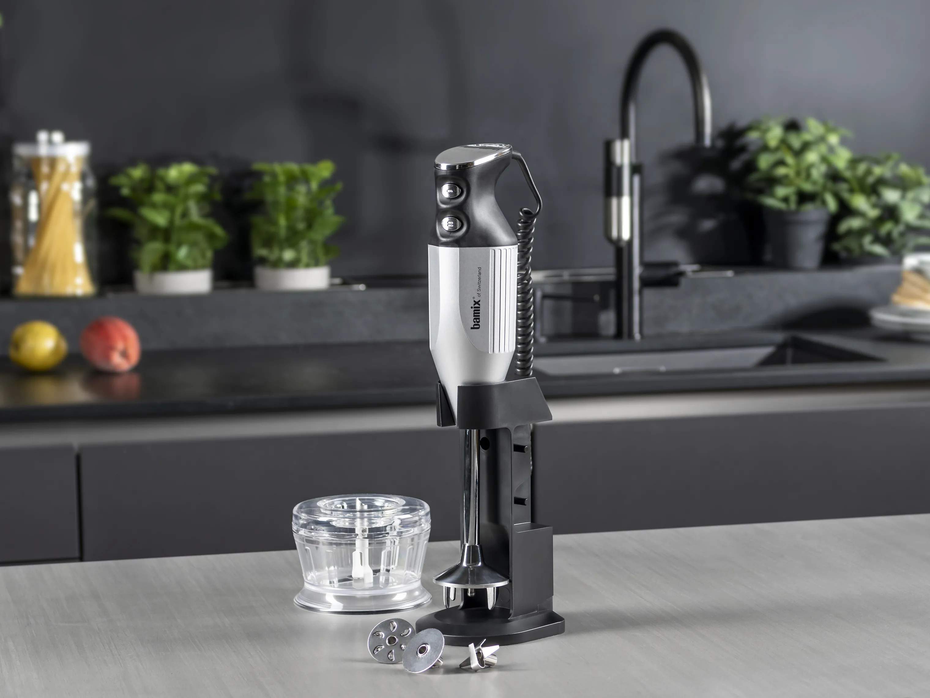 Bamix Stavblendere Deluxe C Stavblender i Sølvgrå, 2