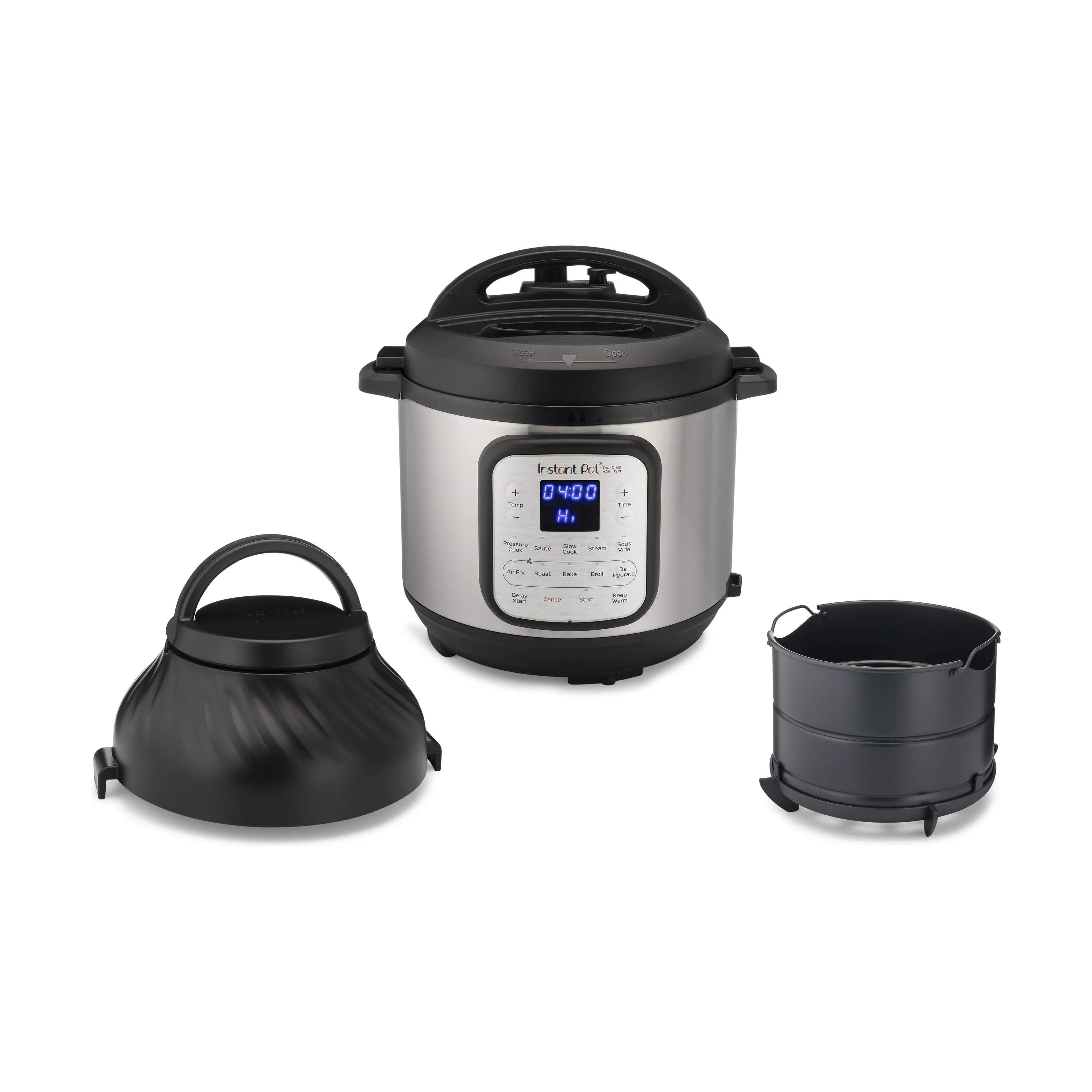 Instant Airfryers Trykkoger og Airfryer i Sort/Sølv, 6