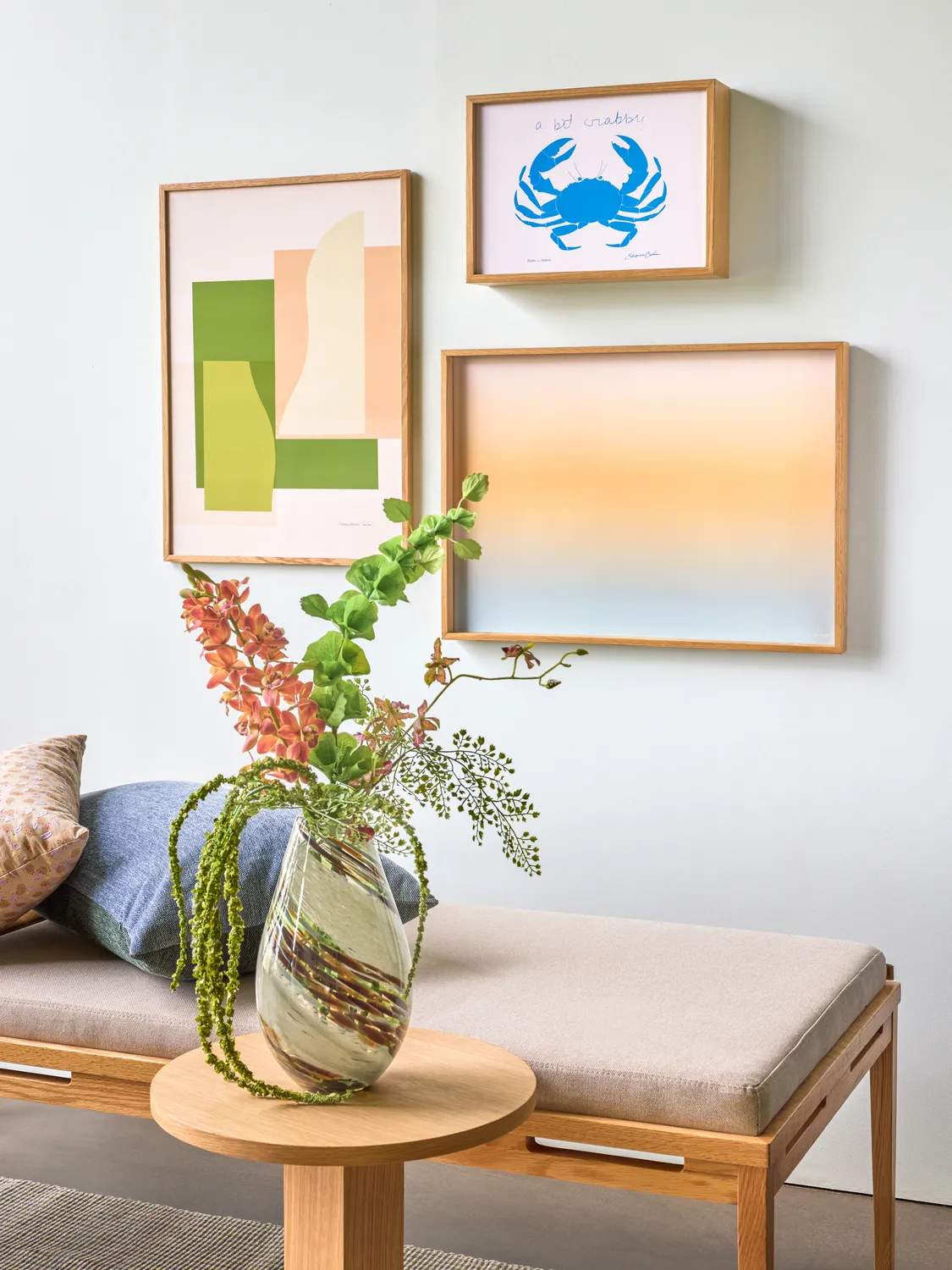 Hübsch Vaser Grove Vase i Beige/Brun/Grøn/Ravfarve, 4