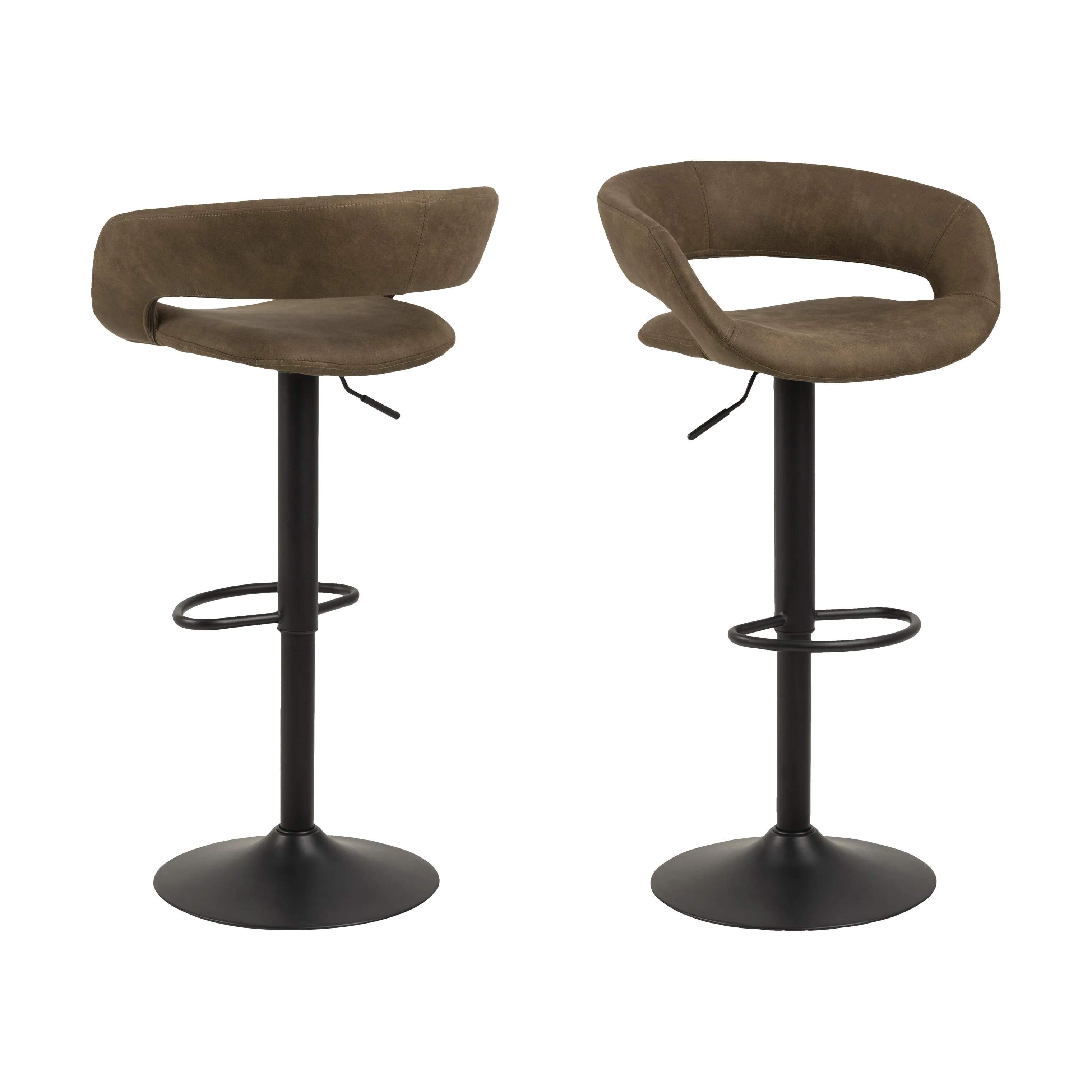 CASA Living Barstole Grace Barstol - 2 stk i Brun, 4