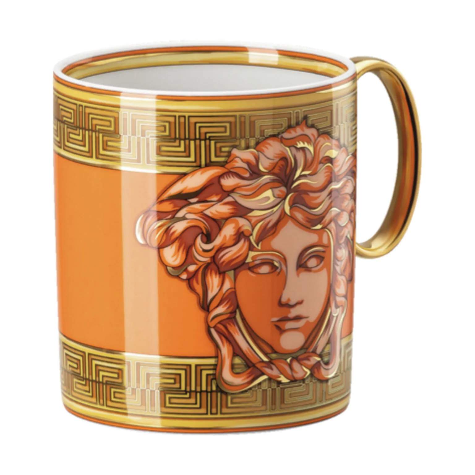 Versace Krus og kopper med hank Orange Coin Krus i Orange, 3