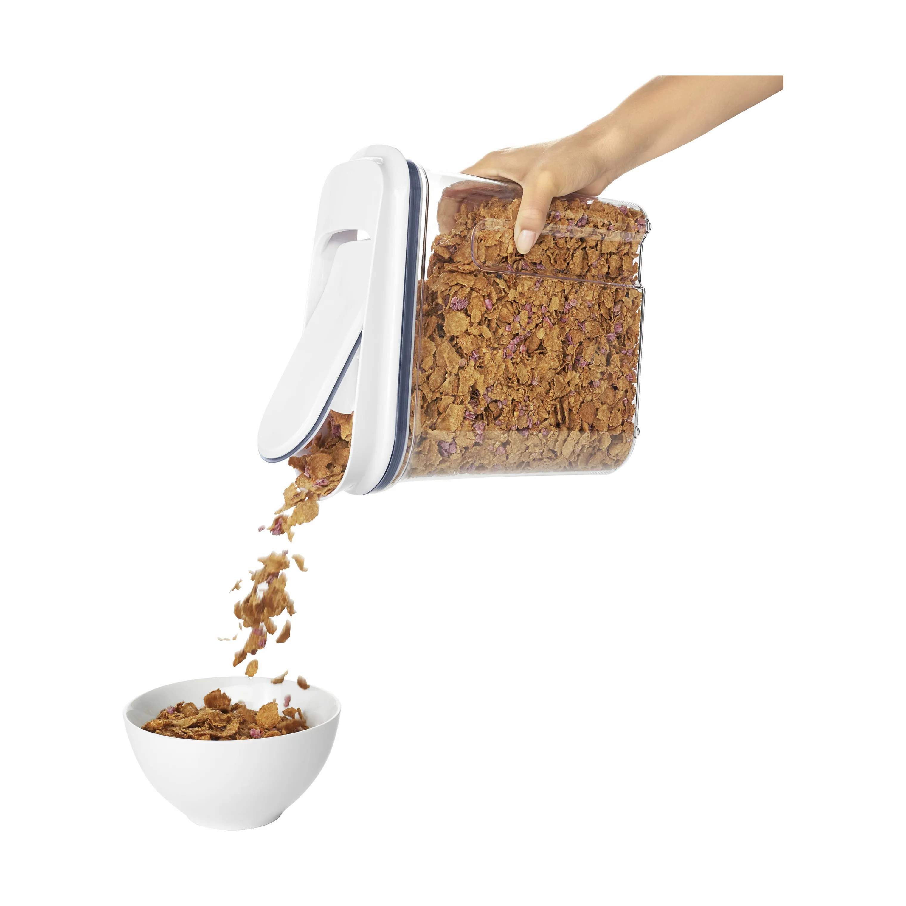 OXO Opbevaringsbokse POP Opbevaringsboks i hvid;klar;grå, H26,7 cm x 3.2 L, 4