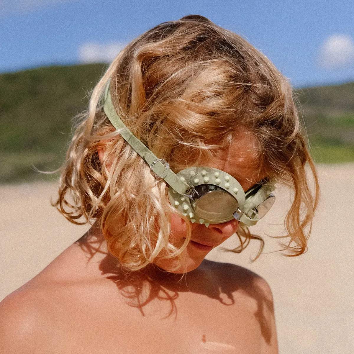 Sunnylife Badeudstyr Dykkerbriller - Cookie The Croc i Grøn, 2