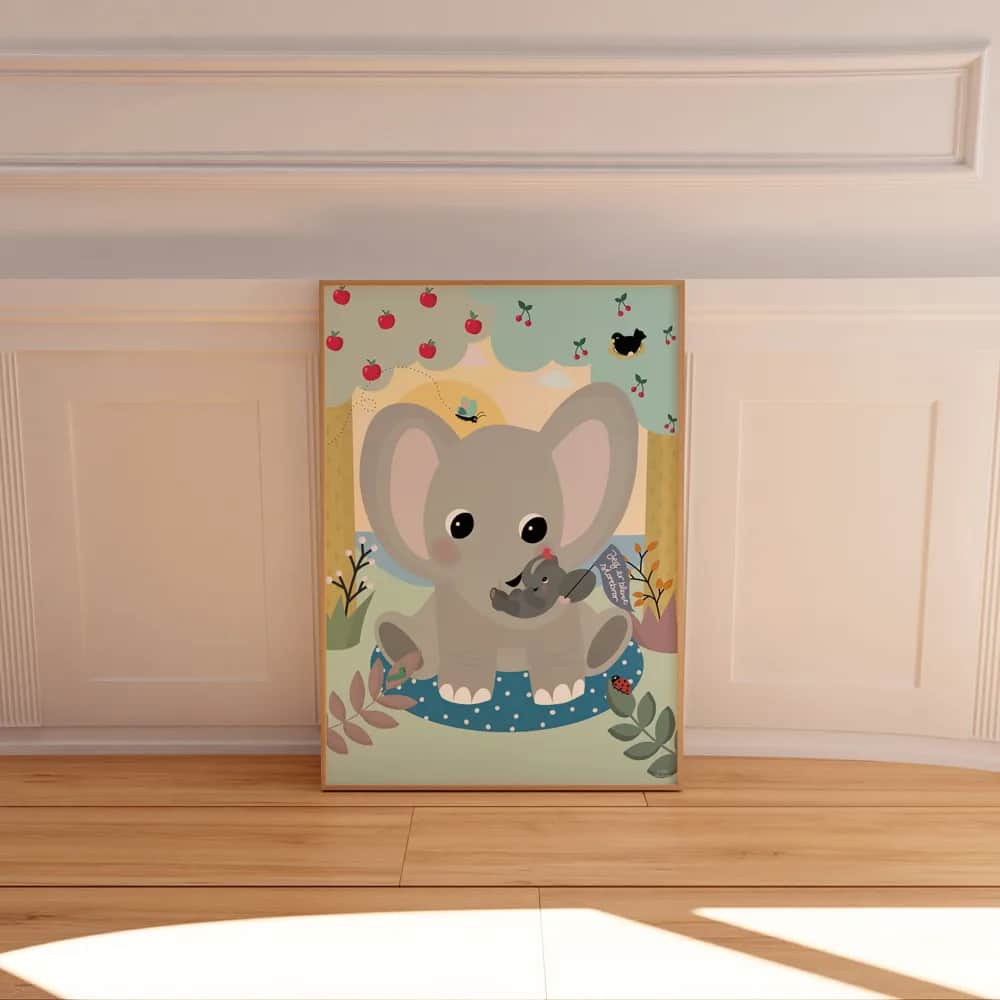 Poster&Frame Plakater Plakat - Jeg er blevet storebror i B50 x L70 cm, 2