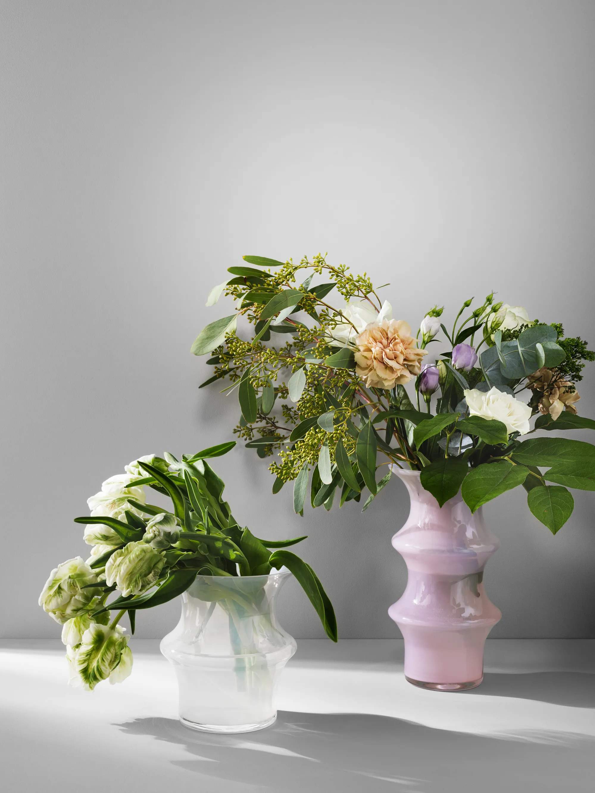 Kosta Boda Vaser Pagod Vase i Hvid, 25,5 cm, 2