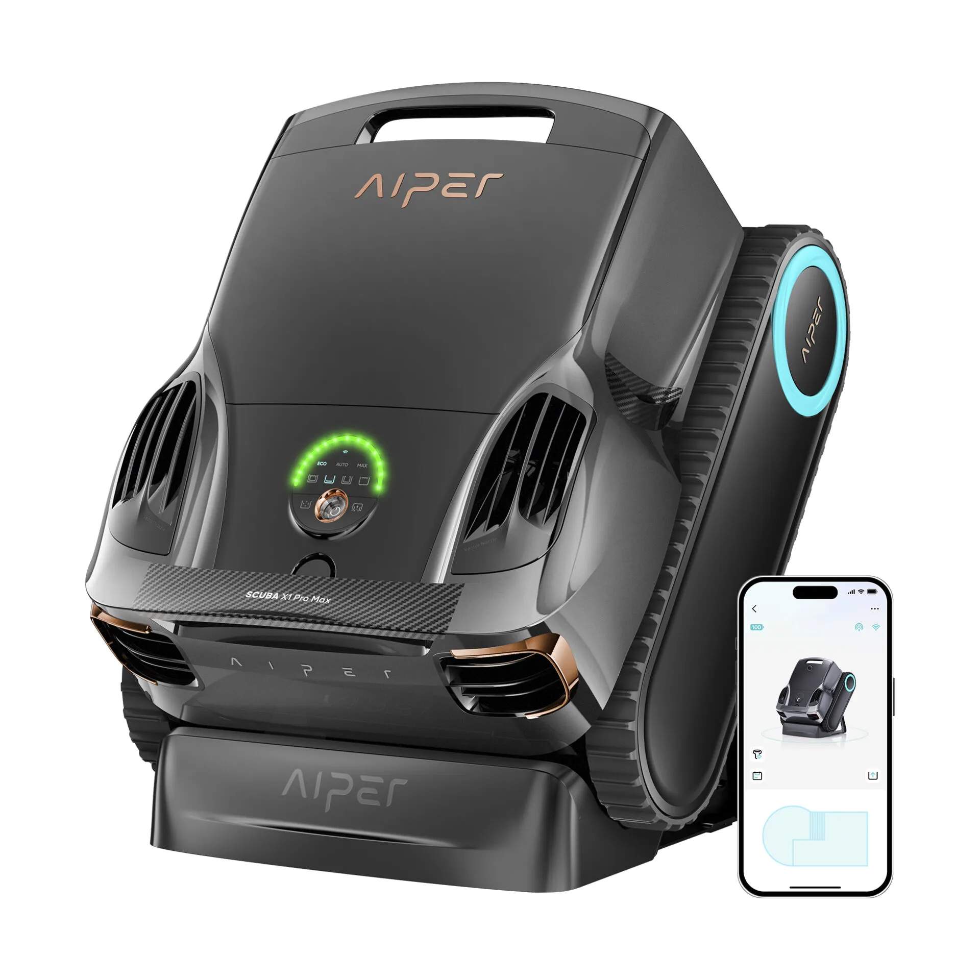 Aiper Poolrengøring Scuba X1 Pro Max Poolrobot i Sort, 1