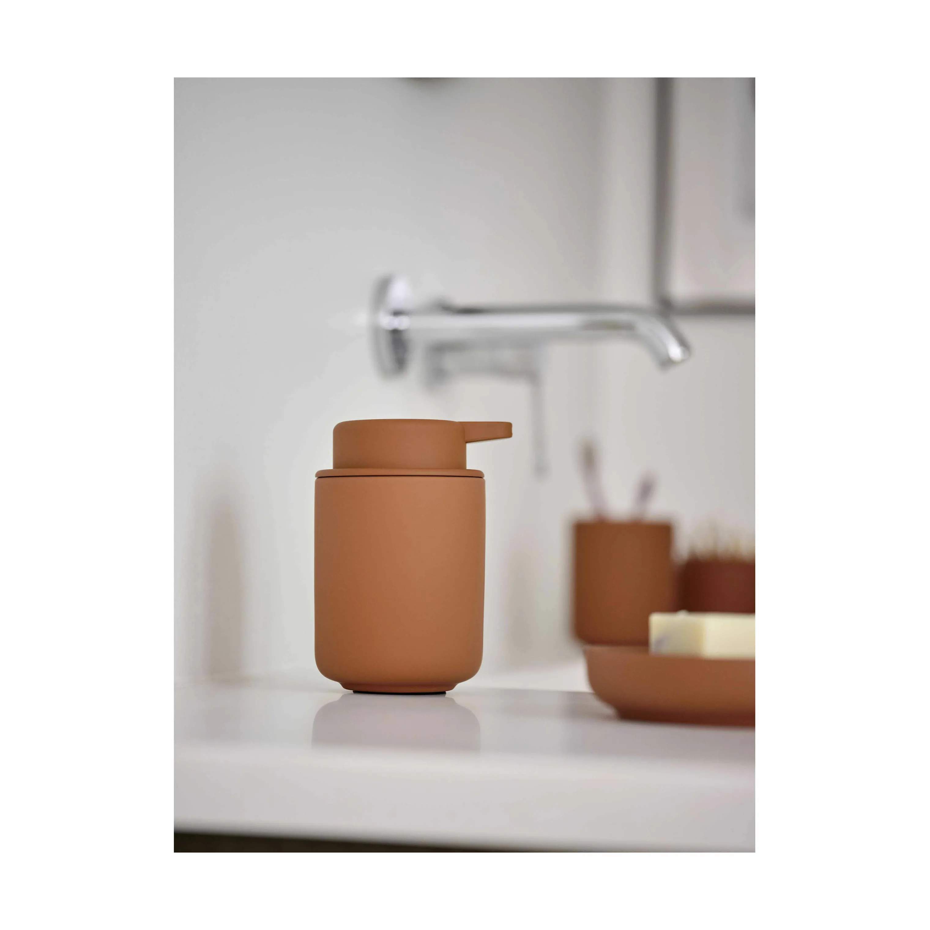 Zone Sæbedispensere Ume Sæbedispenser i Terracotta, 12,8 cm, 3