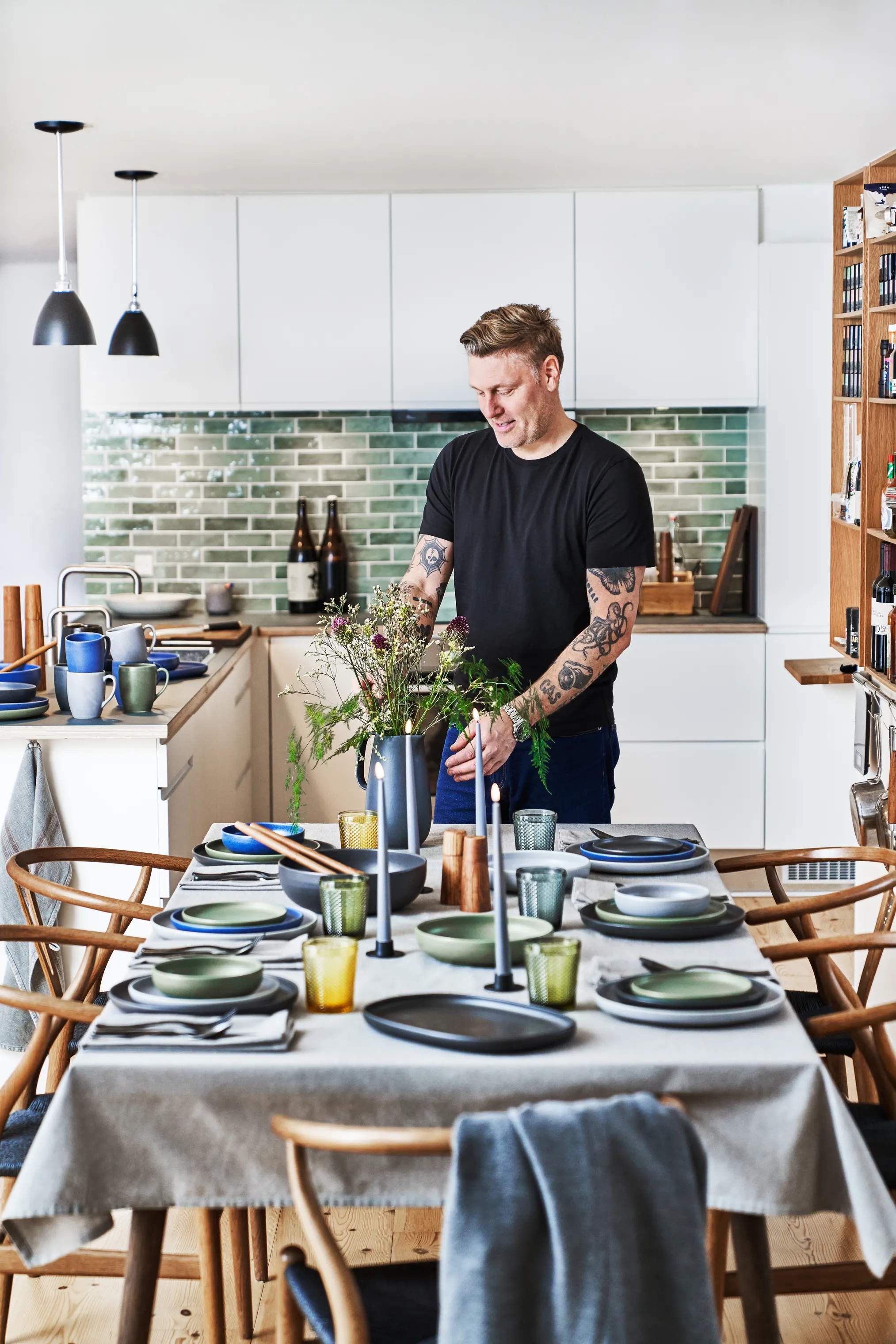 Timm Vladimir Kitchen Frokosttallerkener Stentøj Tallerken i blå, 2