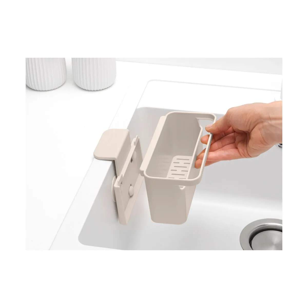 Brabantia Øvrigt tilbehør til opvask Sinkside Vaskorganizer i Soft Beige, 3