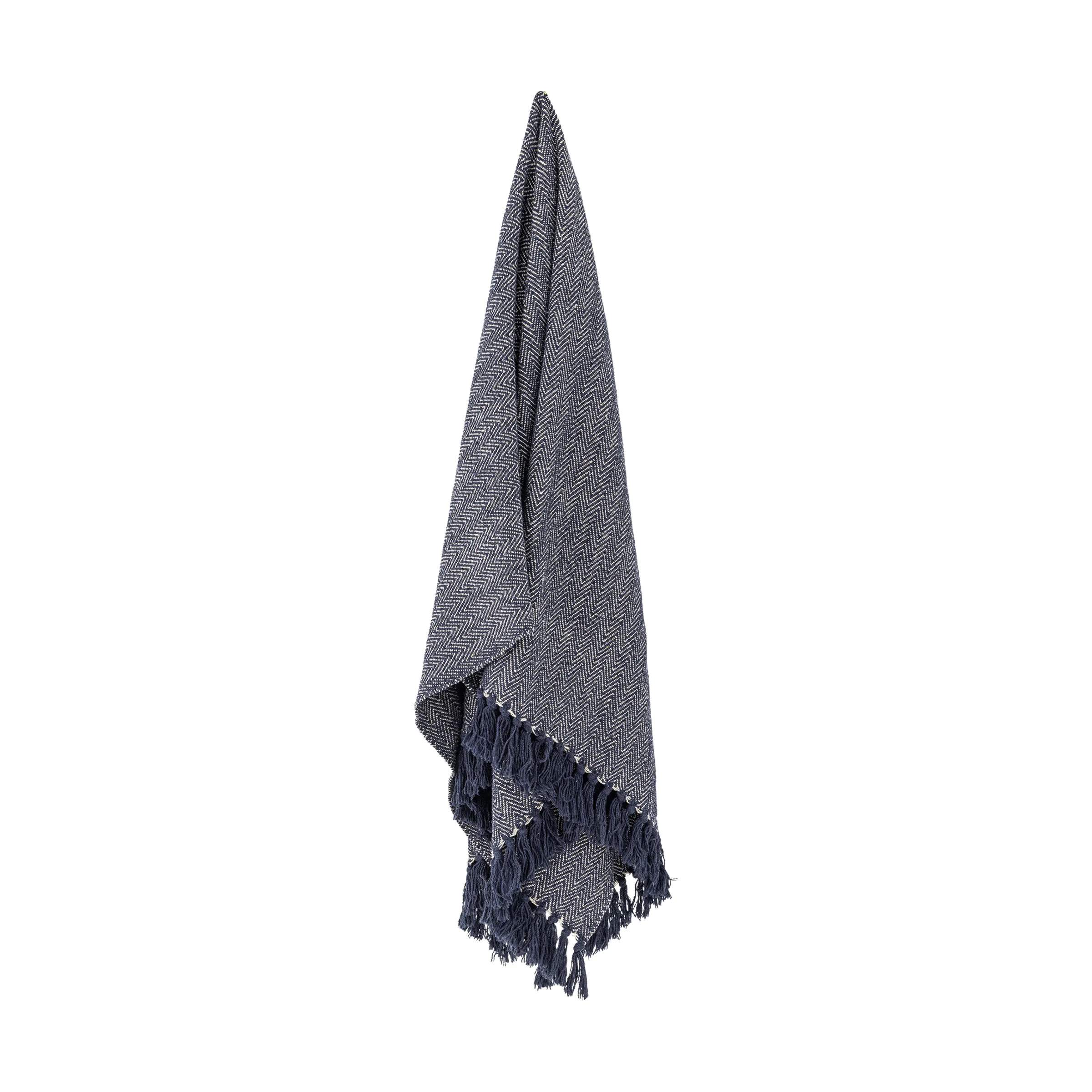Creative Collection Plaider Herringbone Plaid i Blå, 4