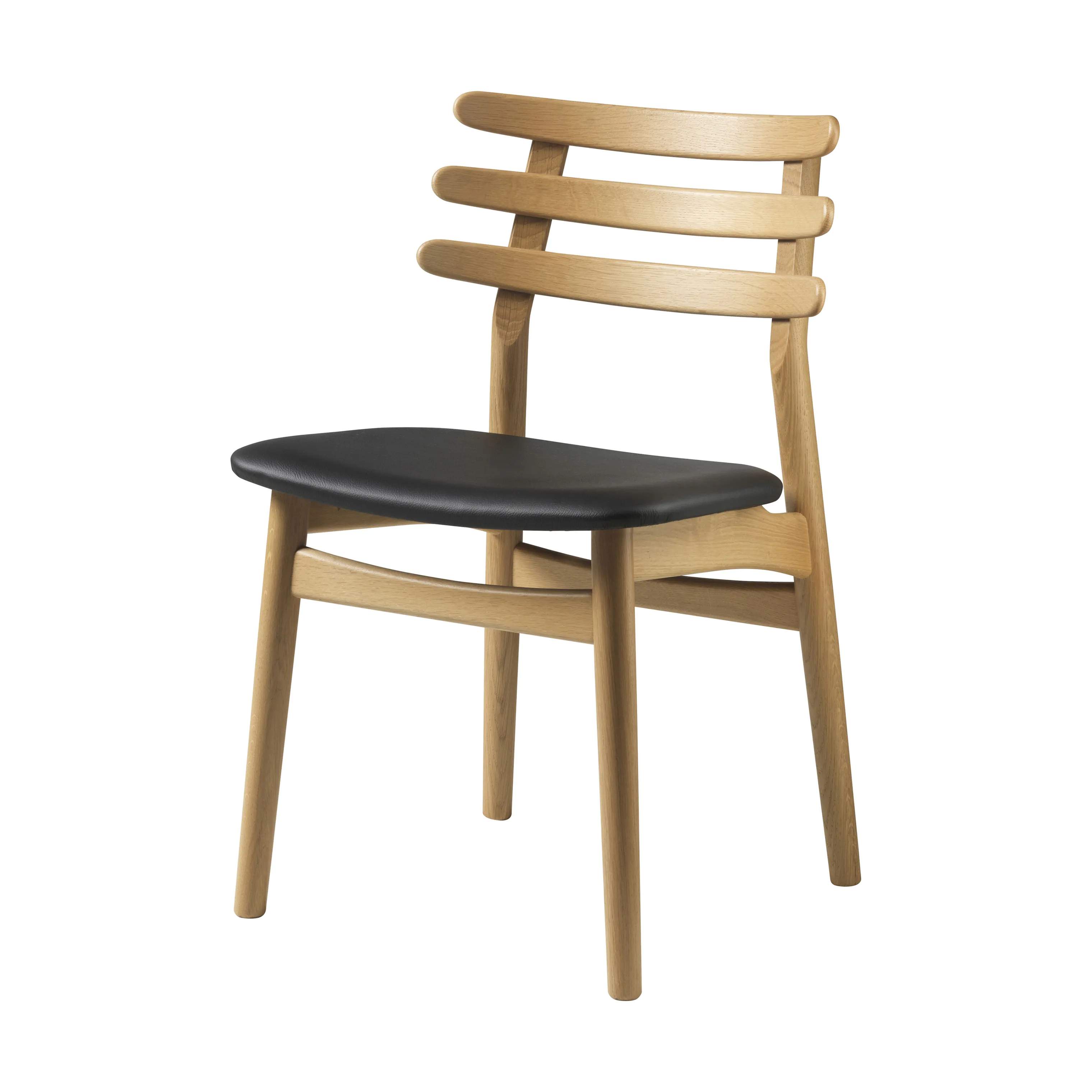 FDB Møbler Spisebordsstole J48 Spisebordstol i Natur/Antracit, 80 cm, 3