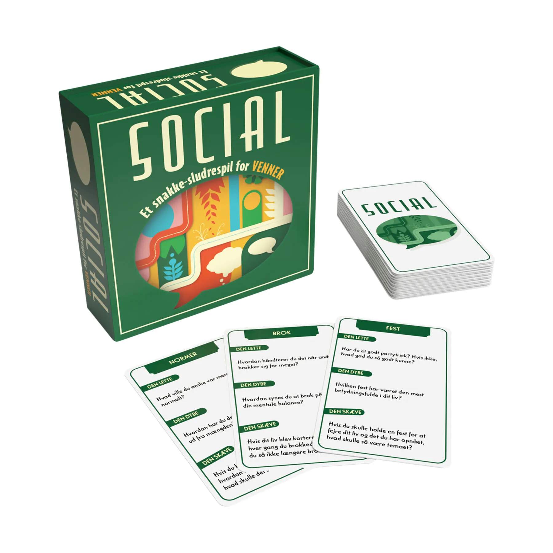 Spilbræt Spil Kortspil - Social - Venner i Grøn, 3