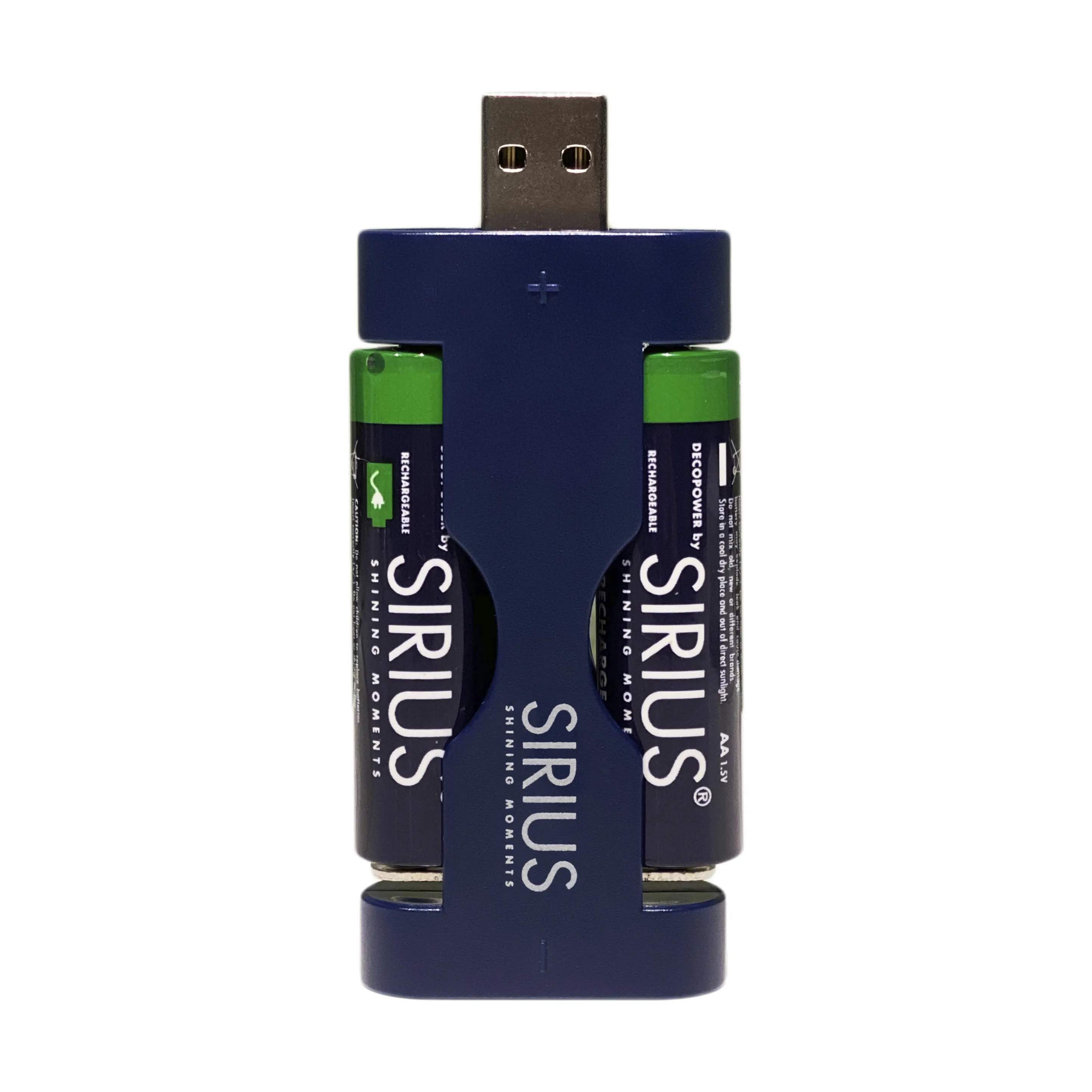 Sirius batterier DecoPower USB Oplader