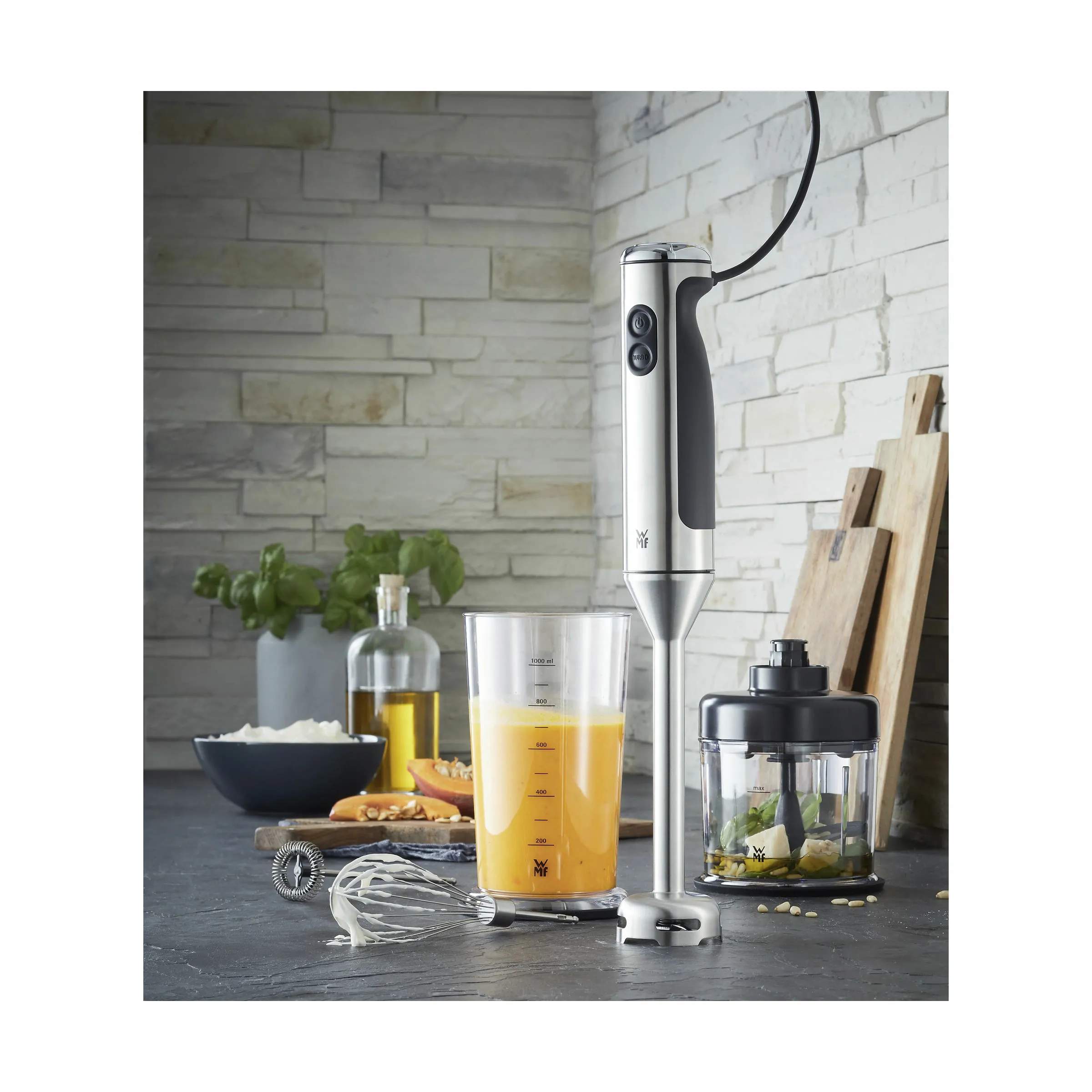 WMF Stavblendere Lineo 4in1 Stavblender i Sølvfarvet, 2
