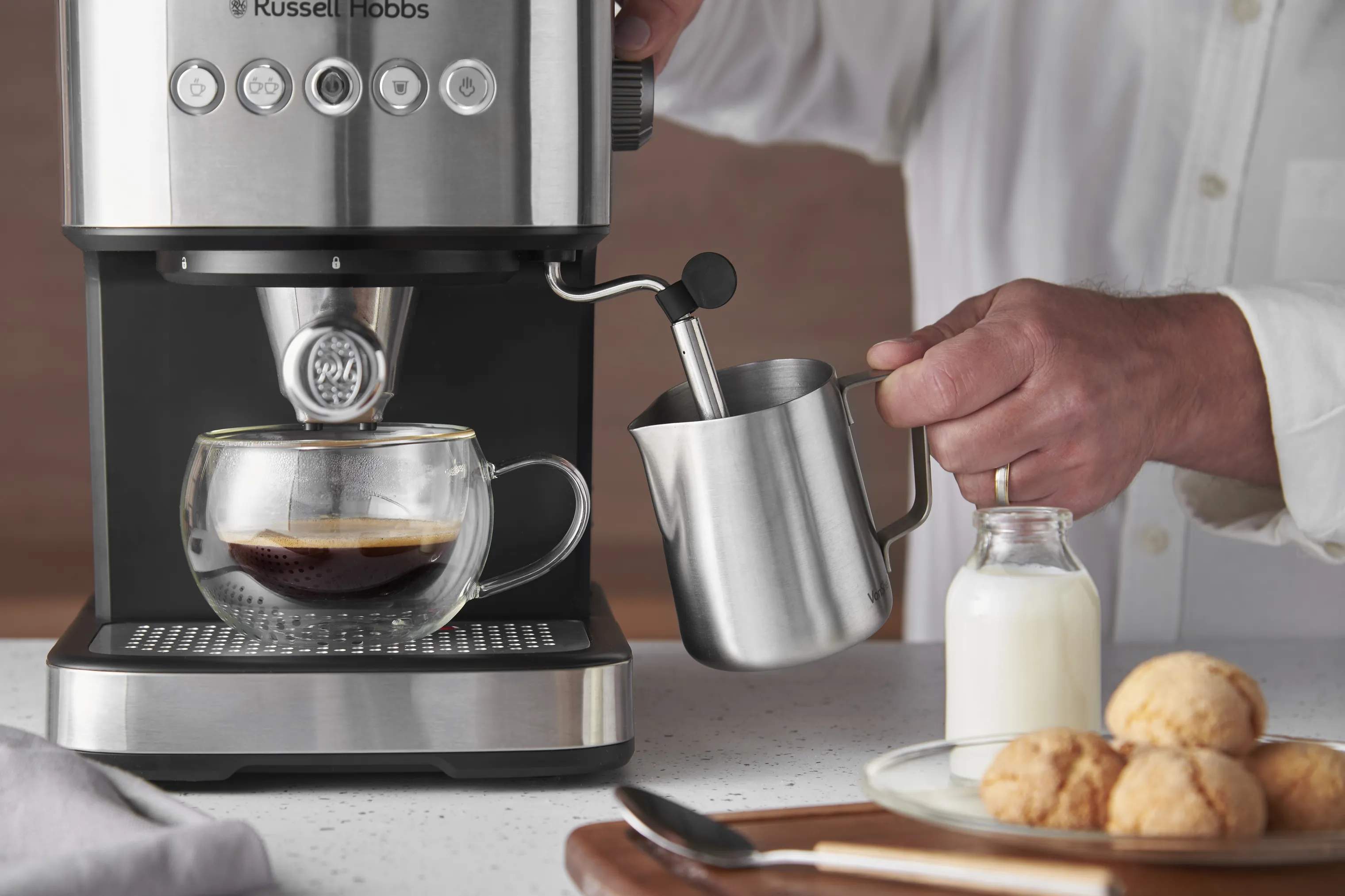 Russell Hobbs Espressomaskiner Heaton Espressomaskine i Sort, 5
