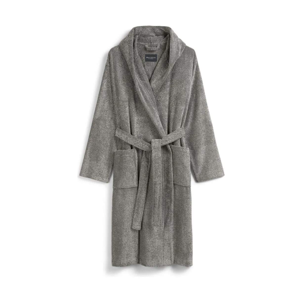 Marc O'Polo Morgenkåber Timeless melange Badekåbe i Grå, Str. S, 1