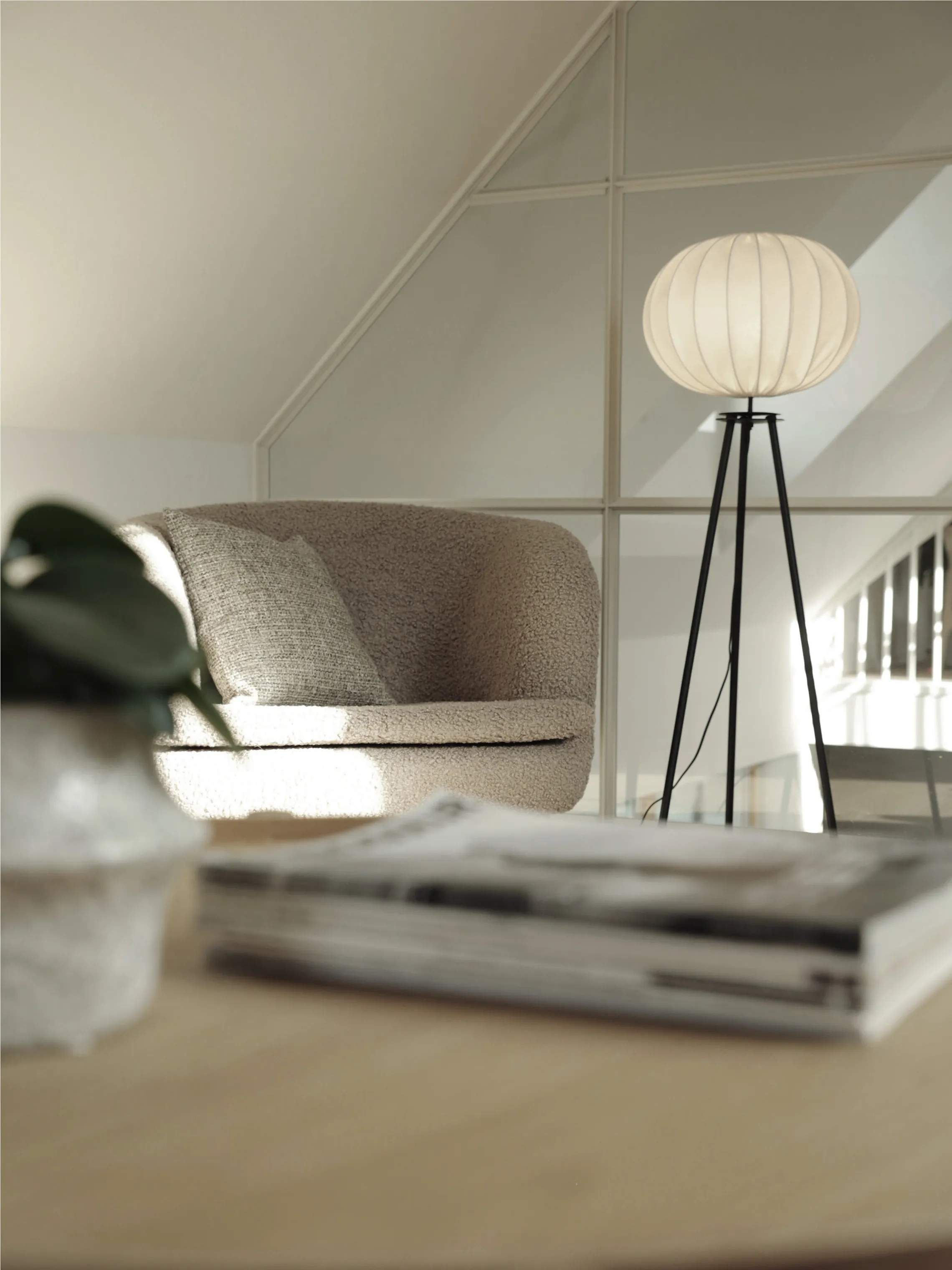 PR Home Gulvlamper Tripod Gulvlampe i Svart, 3