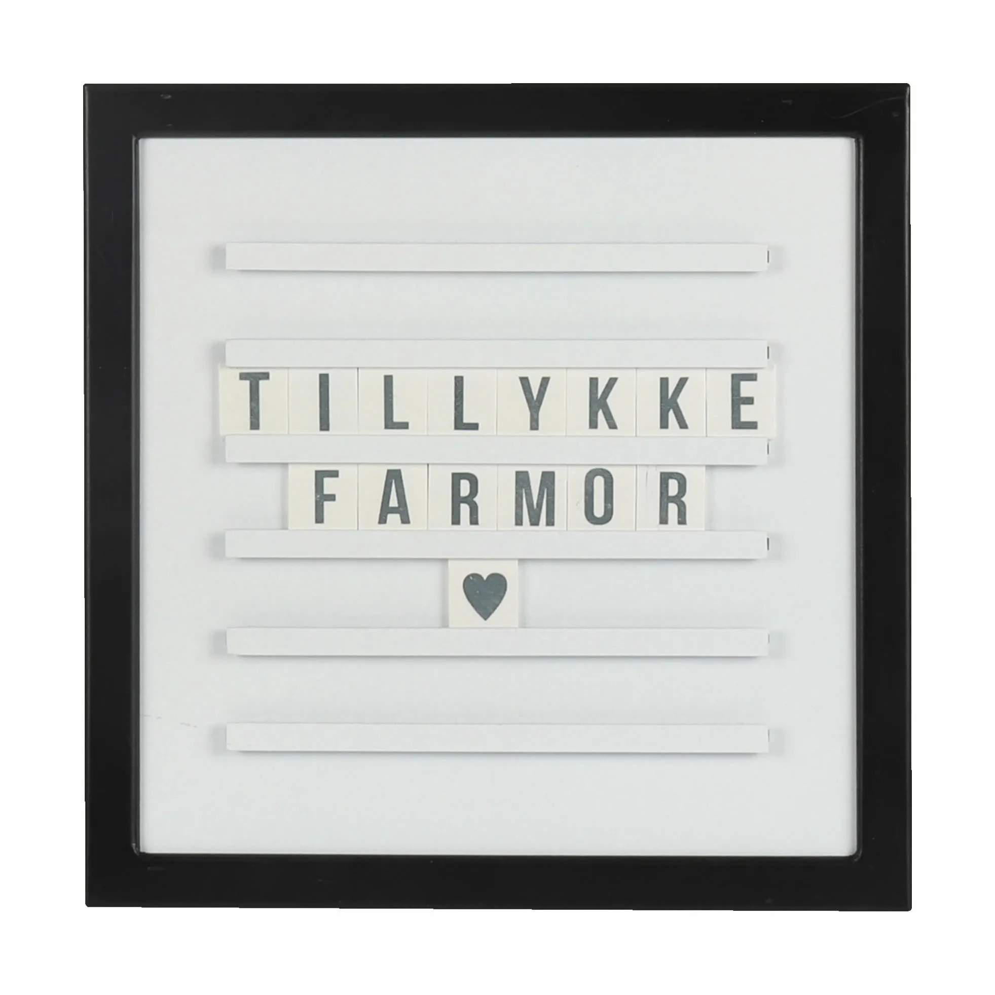 Imerco Home Vægdekoration Tavle i Hvid, Sort, H30 x B30 cm, 1