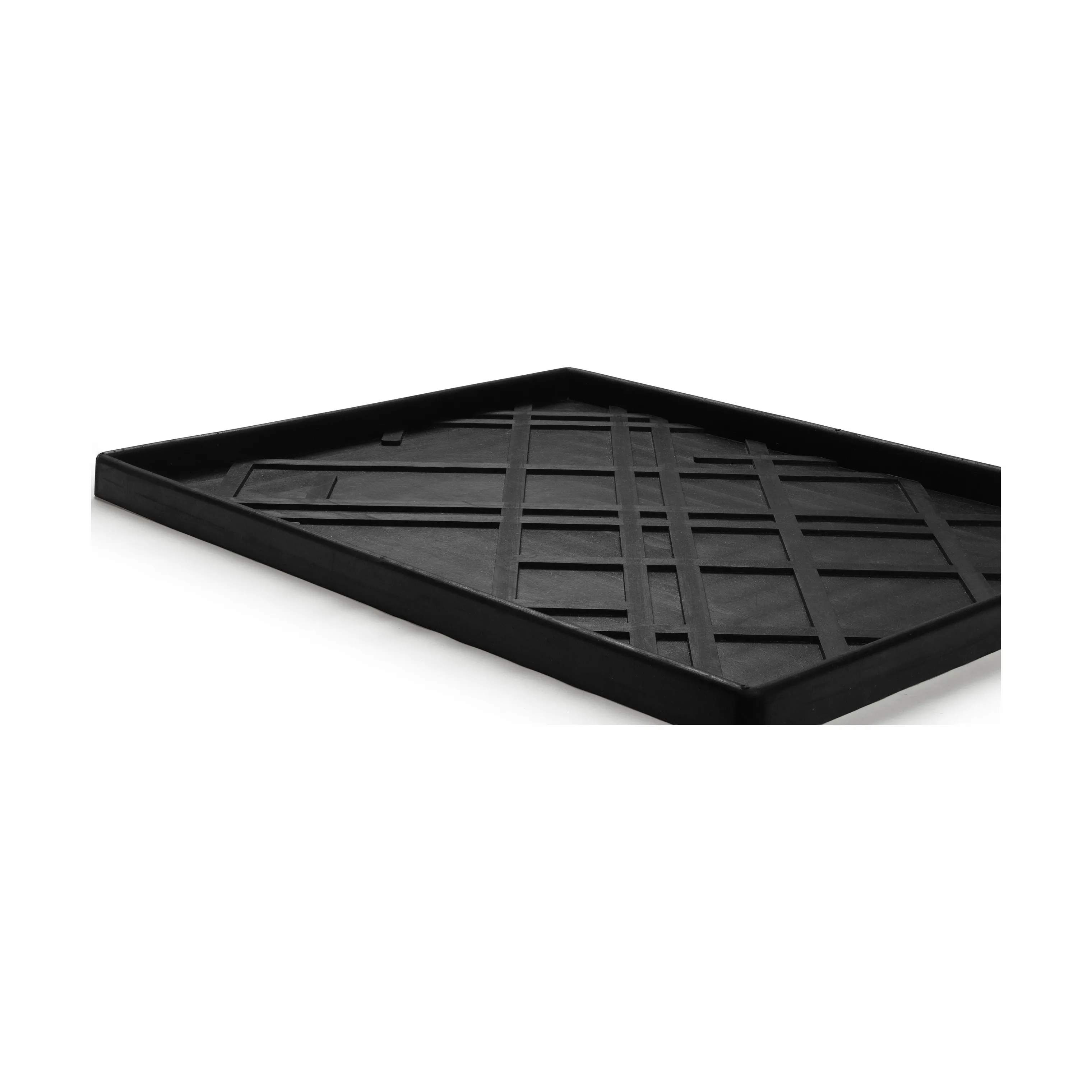 Tica Copenhagen Dørmåtter Lines Skobakke i Sort, B38 x L48 cm, 2